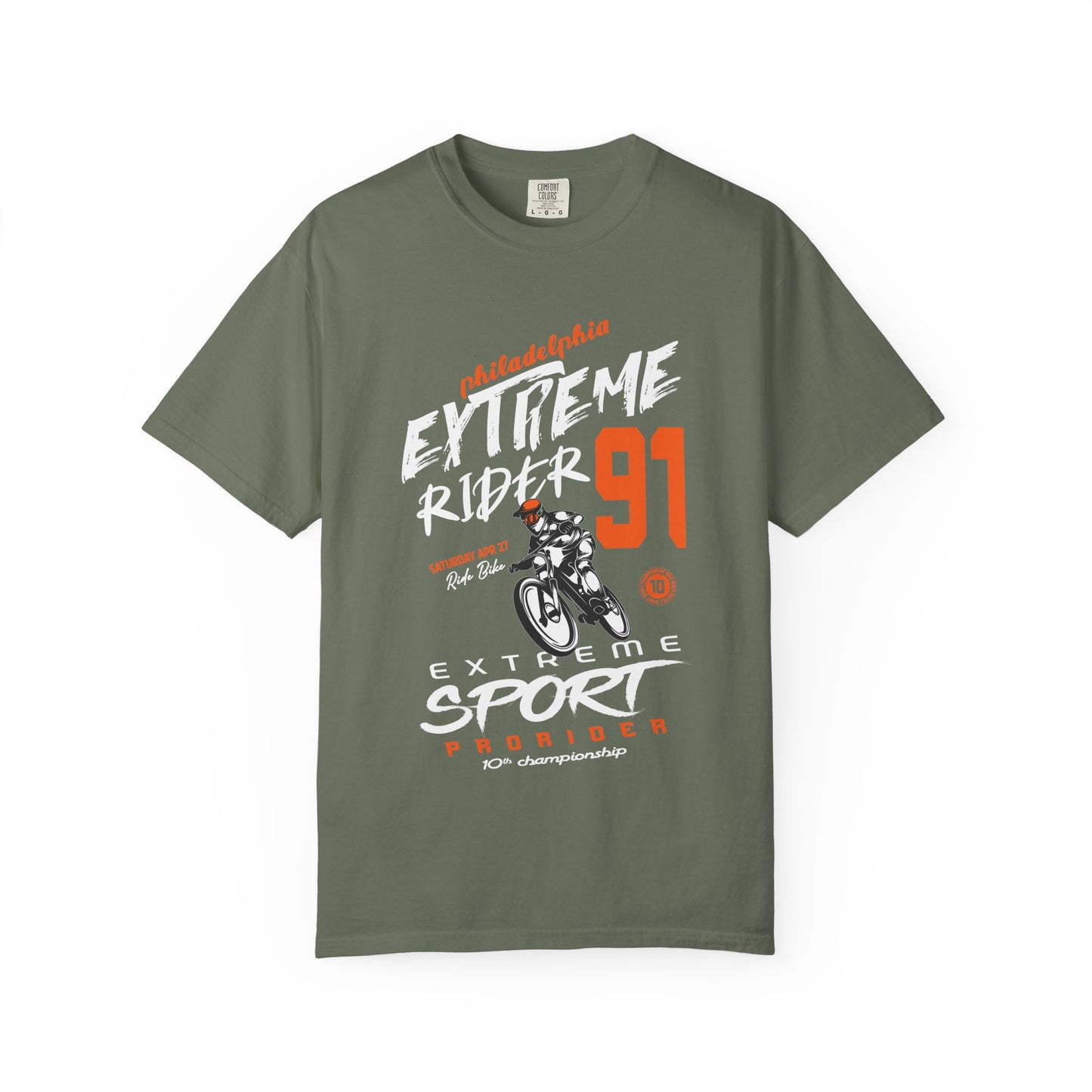 Extreme Rider Garment-Dyed T-shirt | Casual Wear, Sporty Tee, Gift for Bikers, Outdoor Adventures, Unisex Fashion