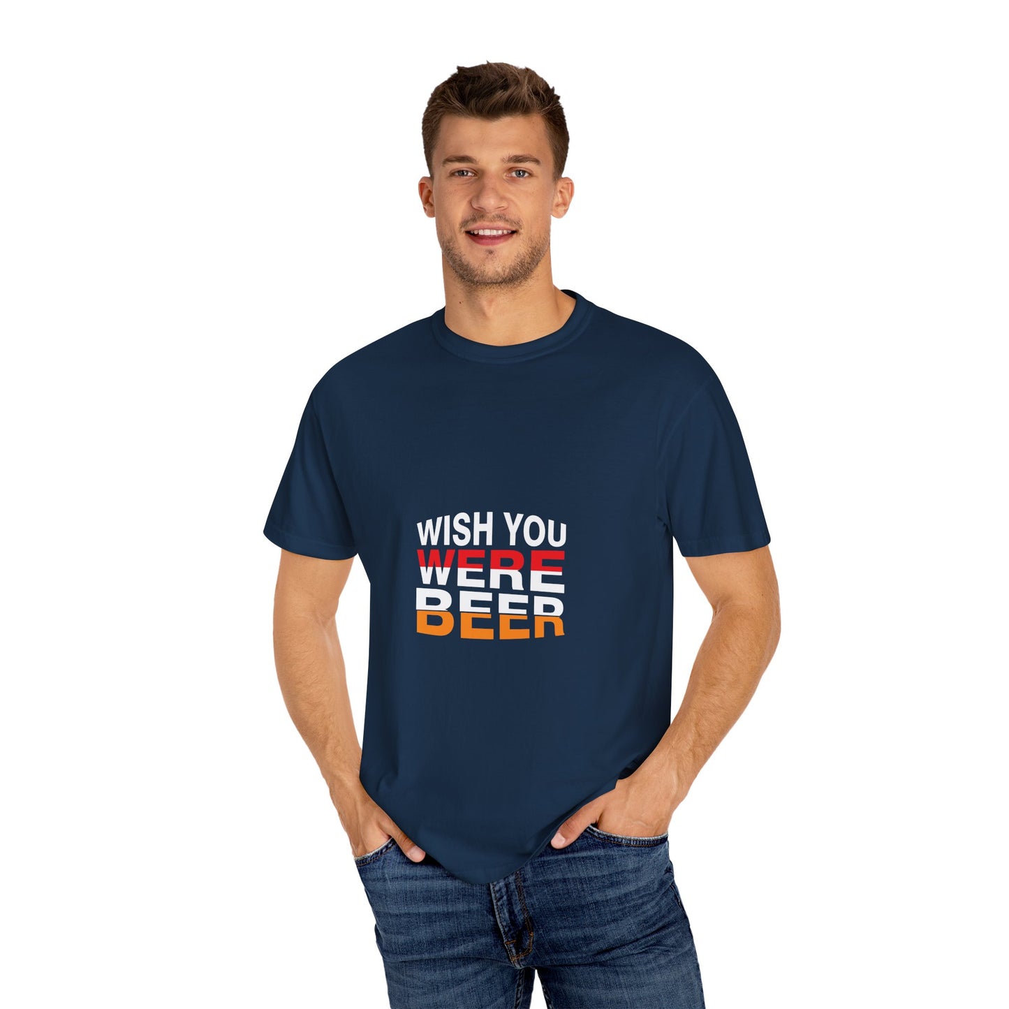 Wish You Were Beer T-Shirt – Funny Drinking Shirt, Beer Lover Graphic Tee