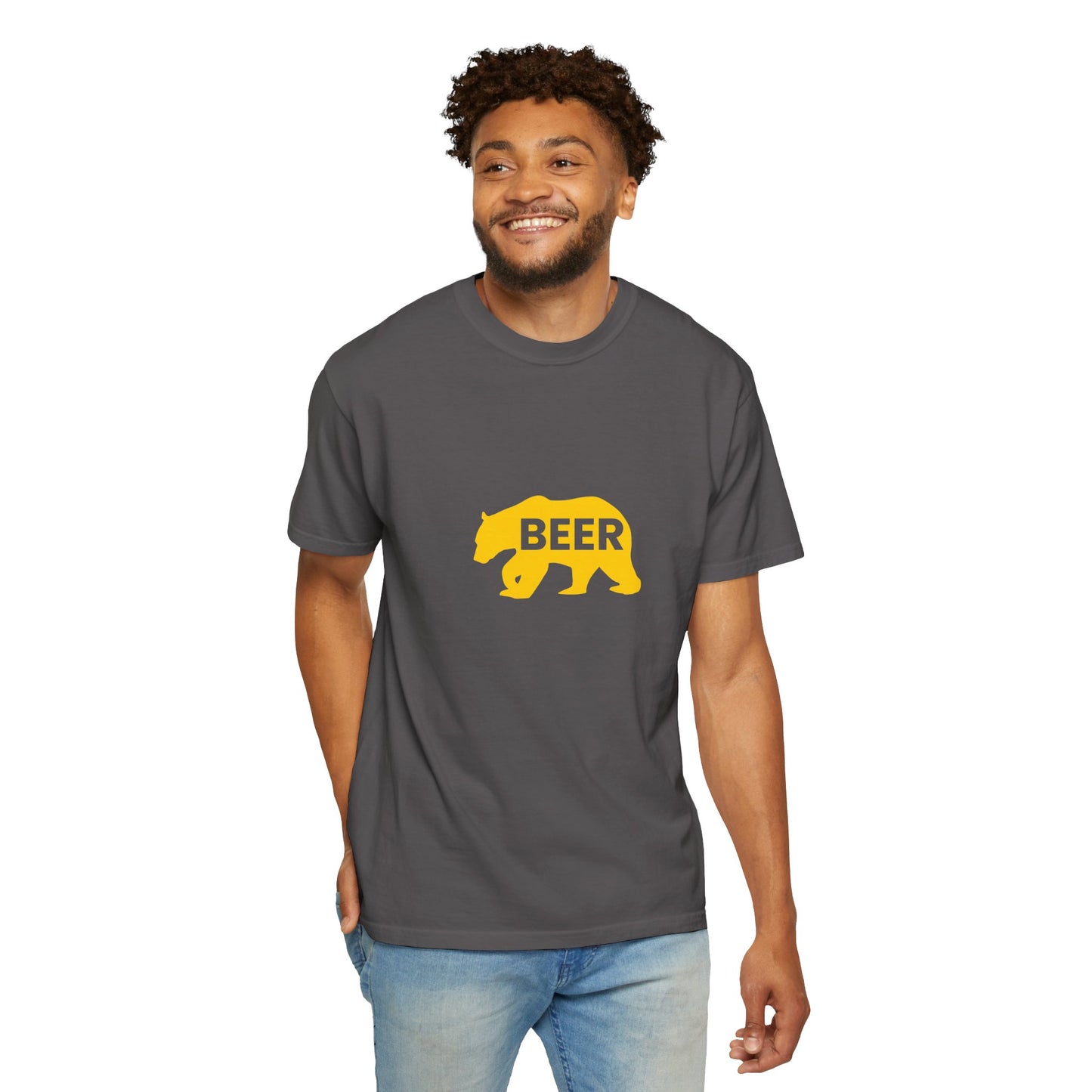 Beer Bear T-Shirt – Minimal Bold Statement