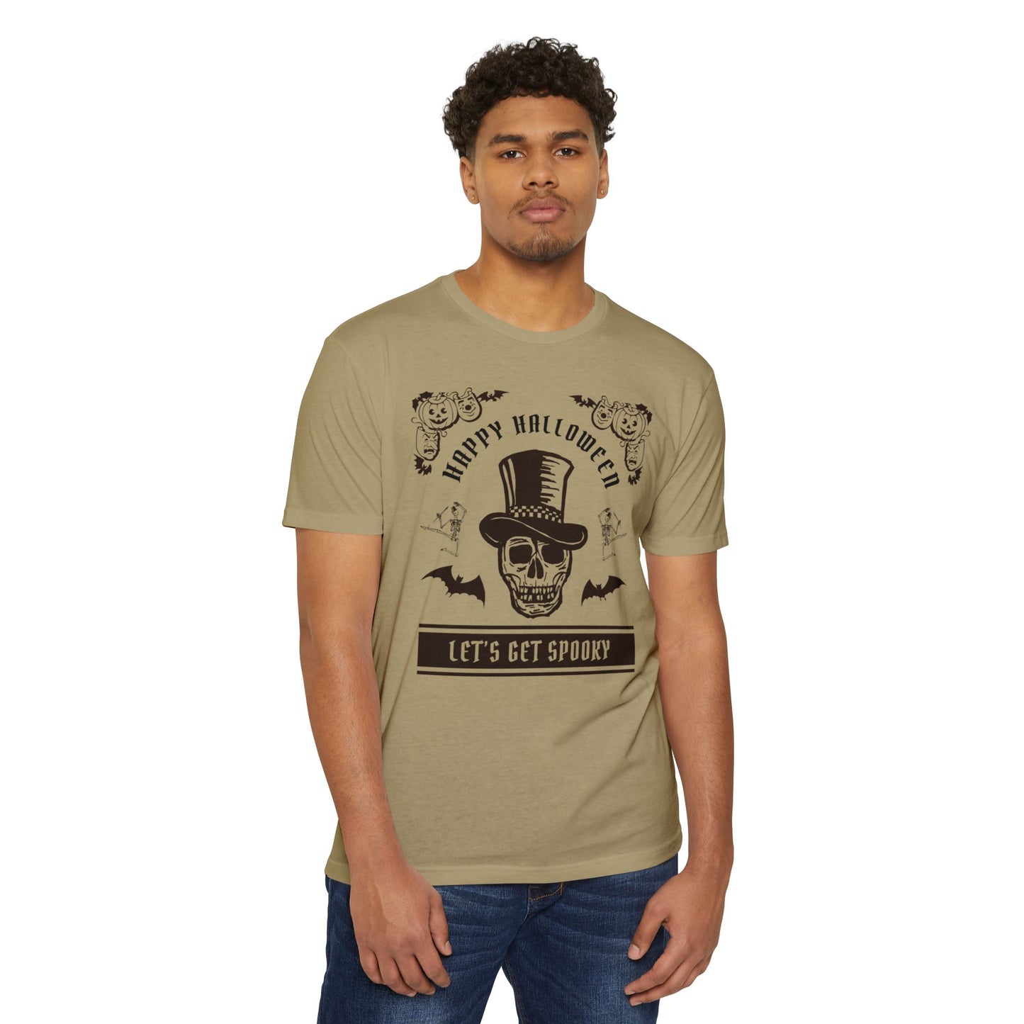 π©ππ¦ππΊπ»π·οΈβ¨ Letβs Get Spooky β Classy Halloween Skull in Top Hat Tee