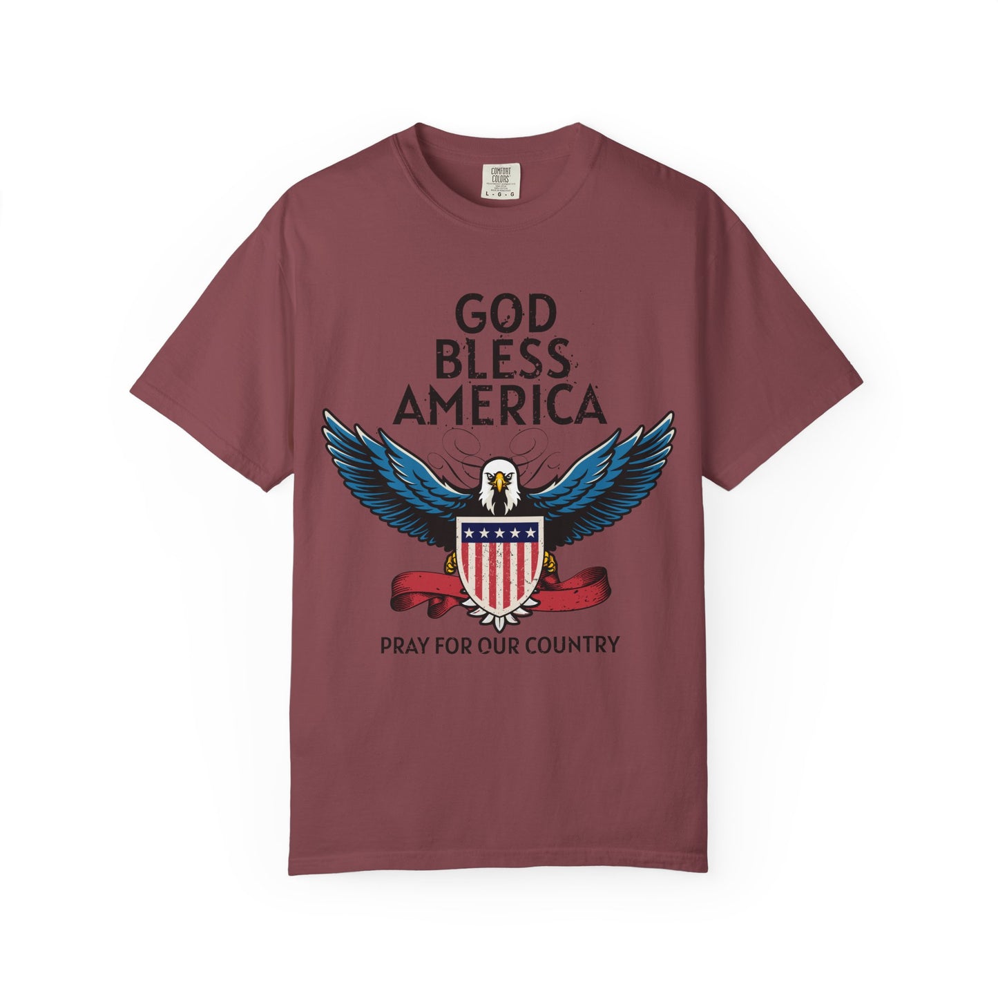 God Bless America Eagle T-Shirt, Patriotic Tee, Unisex T-Shirt, Prayer Shirt, USA Pride Apparel, Memorial Day Gift