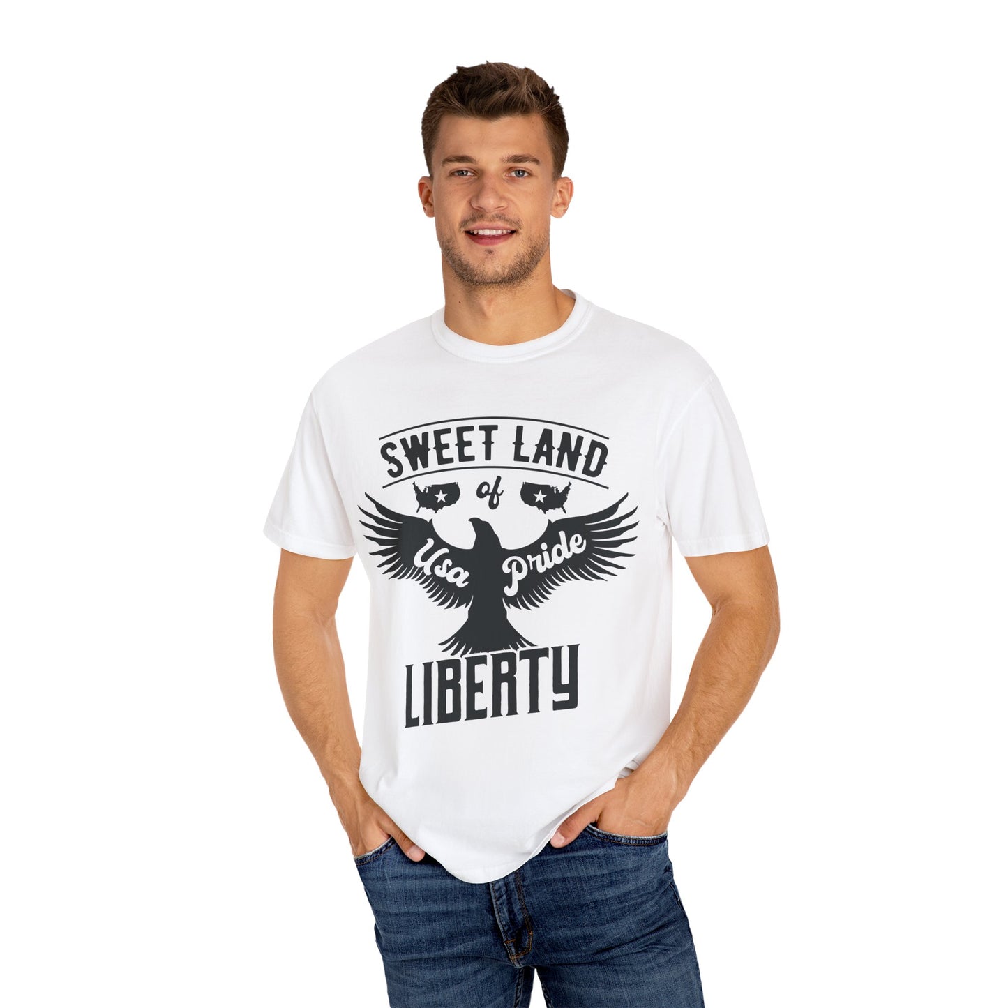 Sweet Land of Liberty Shirt – USA Pride Eagle Graphic Tee for True Patriots