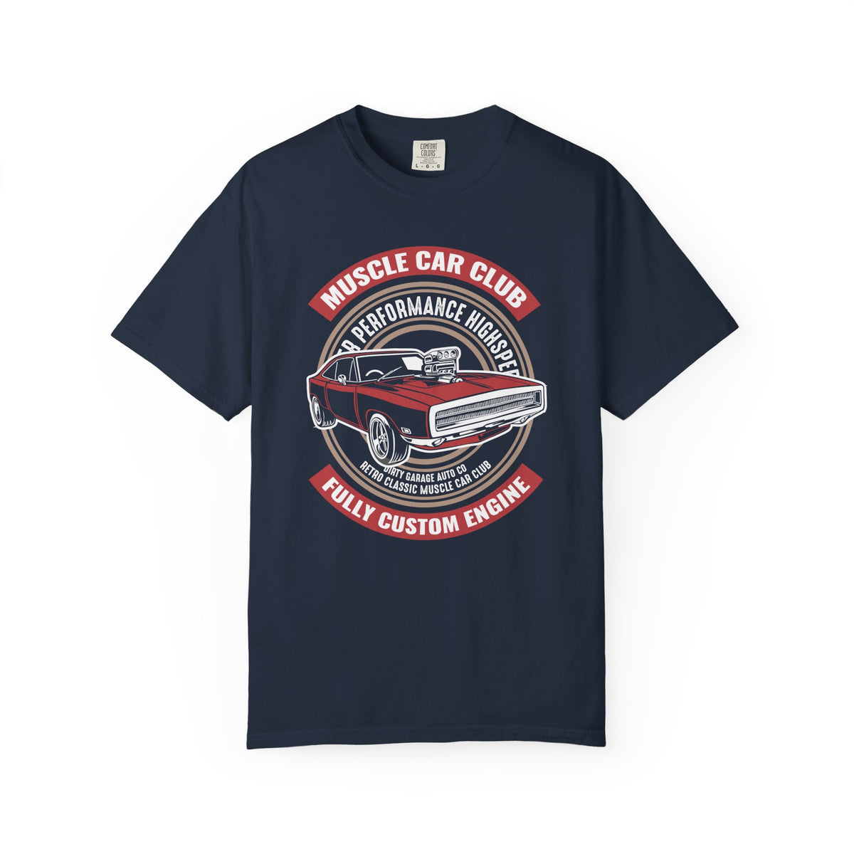 Muscle Car Club T-Shirt | Vintage Car Lover Tee, Gift for Car Enthusiasts, Father's Day, Custom Engine Design, Automotive Apparel