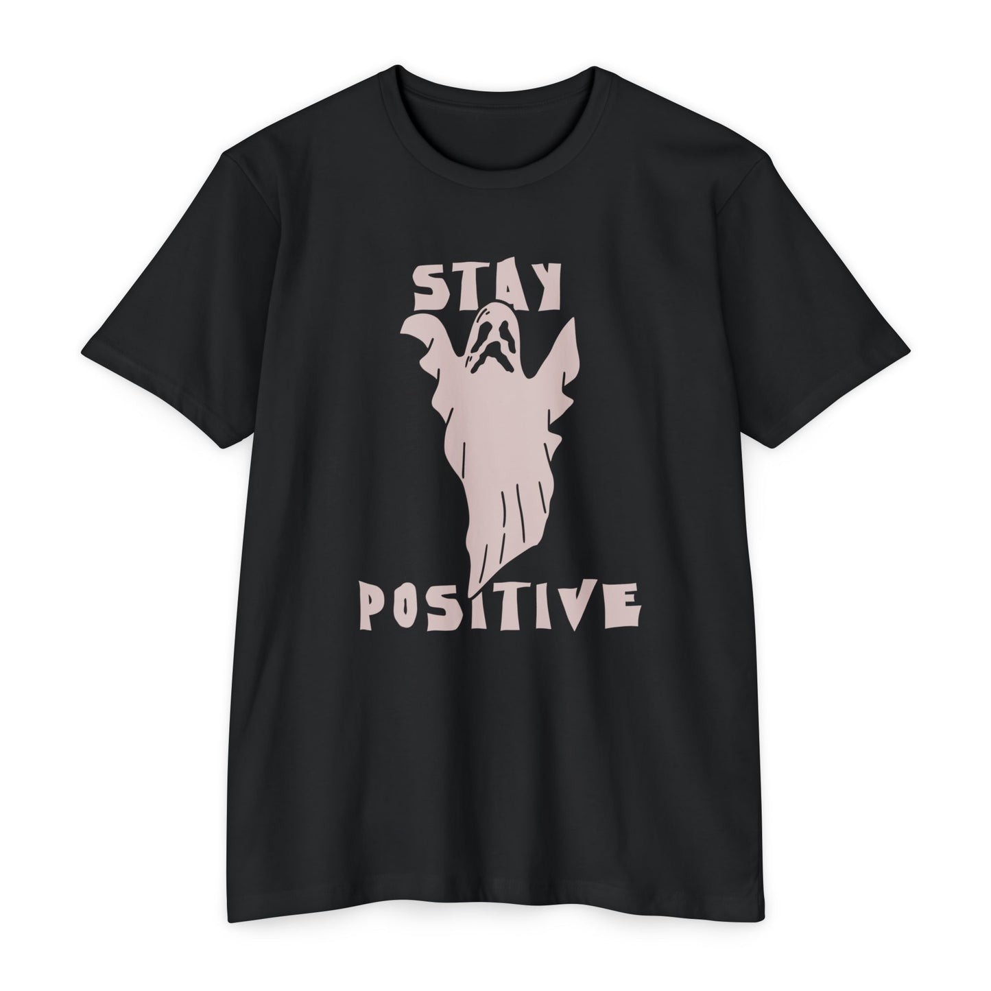 π»β¨π€ππͺ Stay Positive Ghost Shirt β Funny Halloween Ghost Tee for Optimists