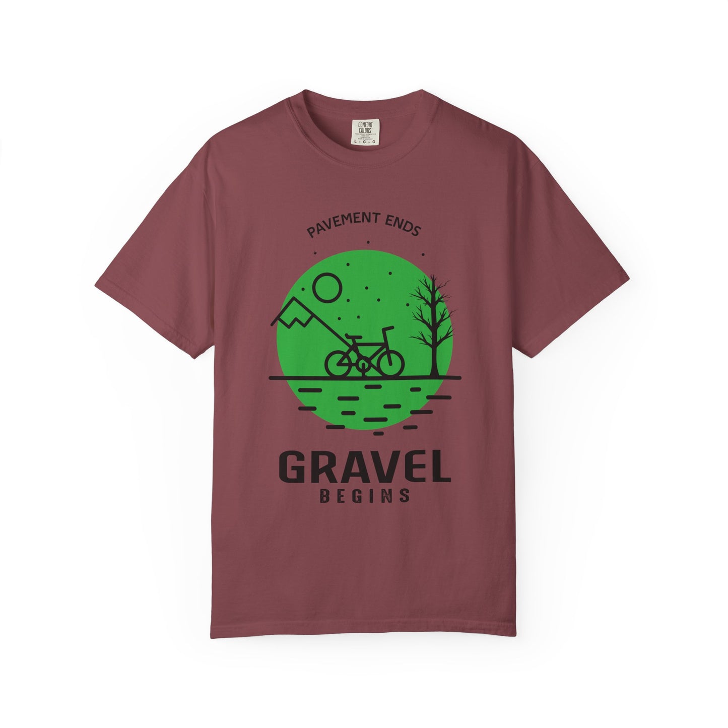 Adventurous Gravel Cycling T-shirt | Unisex Garment-Dyed Tee | Outdoor Fun | Cycling Gift | Adventure Apparel | Eco-Friendly Fashion