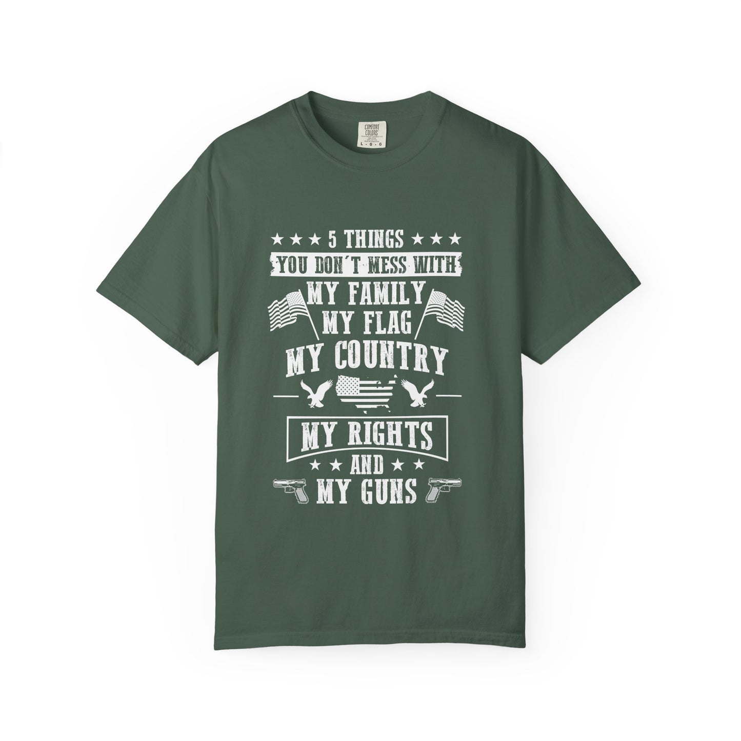 Patriotic Unisex T-Shirt, Family Rights Shirt, Gun Rights Tee, Independence Day Gift, 4th of July Apparel, American Flag Shirt