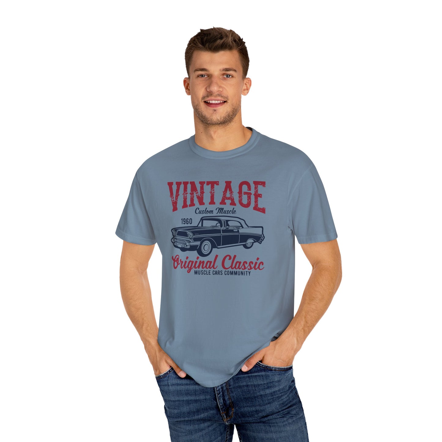 Vintage Car Graphic Tee, Unisex Retro T-Shirt, Classic Car Lover Gift, 1960s Vibe Shirt, Car Enthusiast Apparel