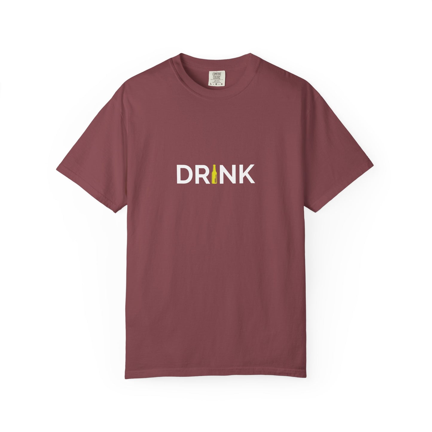 DRINK Minimalist Beer Bottle Tee β Clean Design, Loud Message