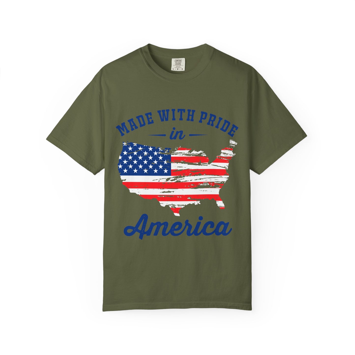 Patriotic Unisex T-Shirt - Made with Pride in America, USA Flag Tee, Independence Day Apparel, Gift for Veterans, Casual Wear