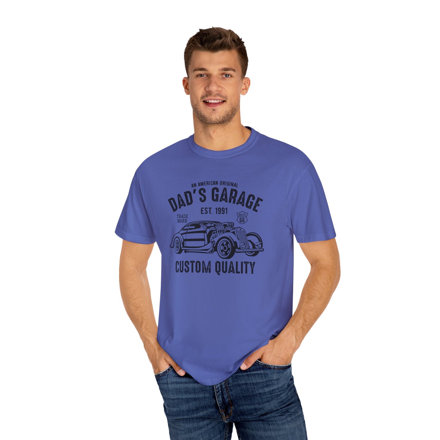 Vintage Dad's Garage T-Shirt, Gift for Car Enthusiasts, Father's Day Tee, Unisex Graphic Tee, Custom Quality Shirt, Casual Wear