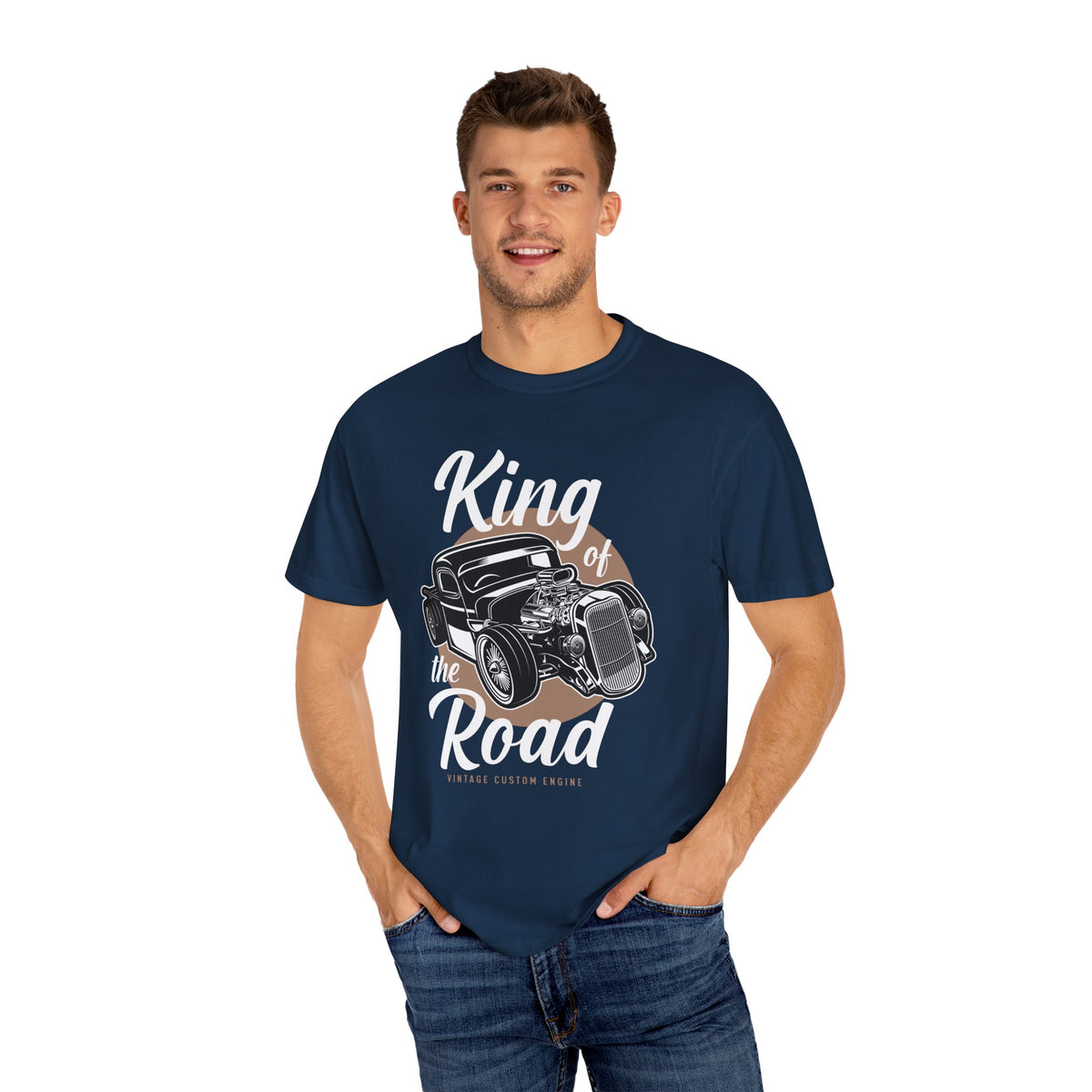 Vintage Car Graphic T-Shirt, King of the Road Tee, Unisex Shirt, Perfect for Car Lovers, Gift for Him, Automotive Apparel, Retro Style Tee