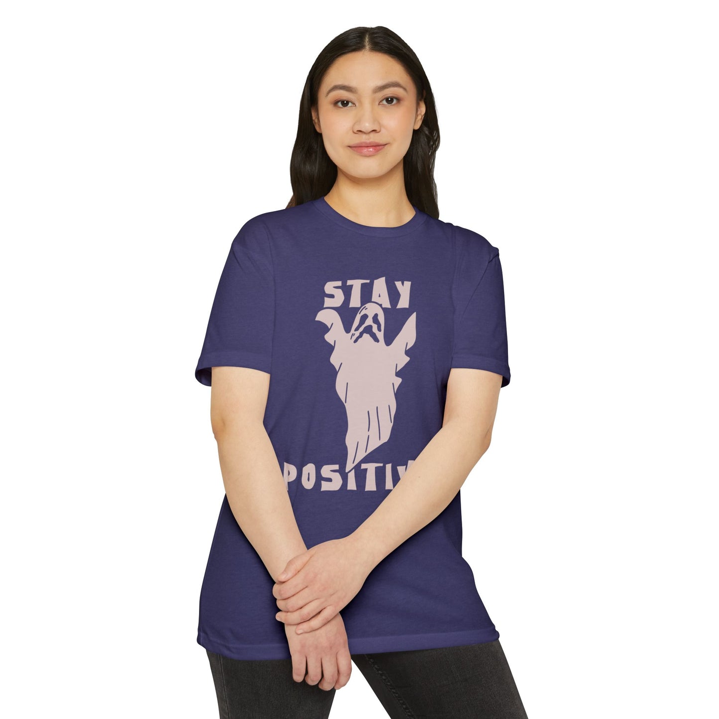 π»β¨π€ππͺ Stay Positive Ghost Shirt β Funny Halloween Ghost Tee for Optimists