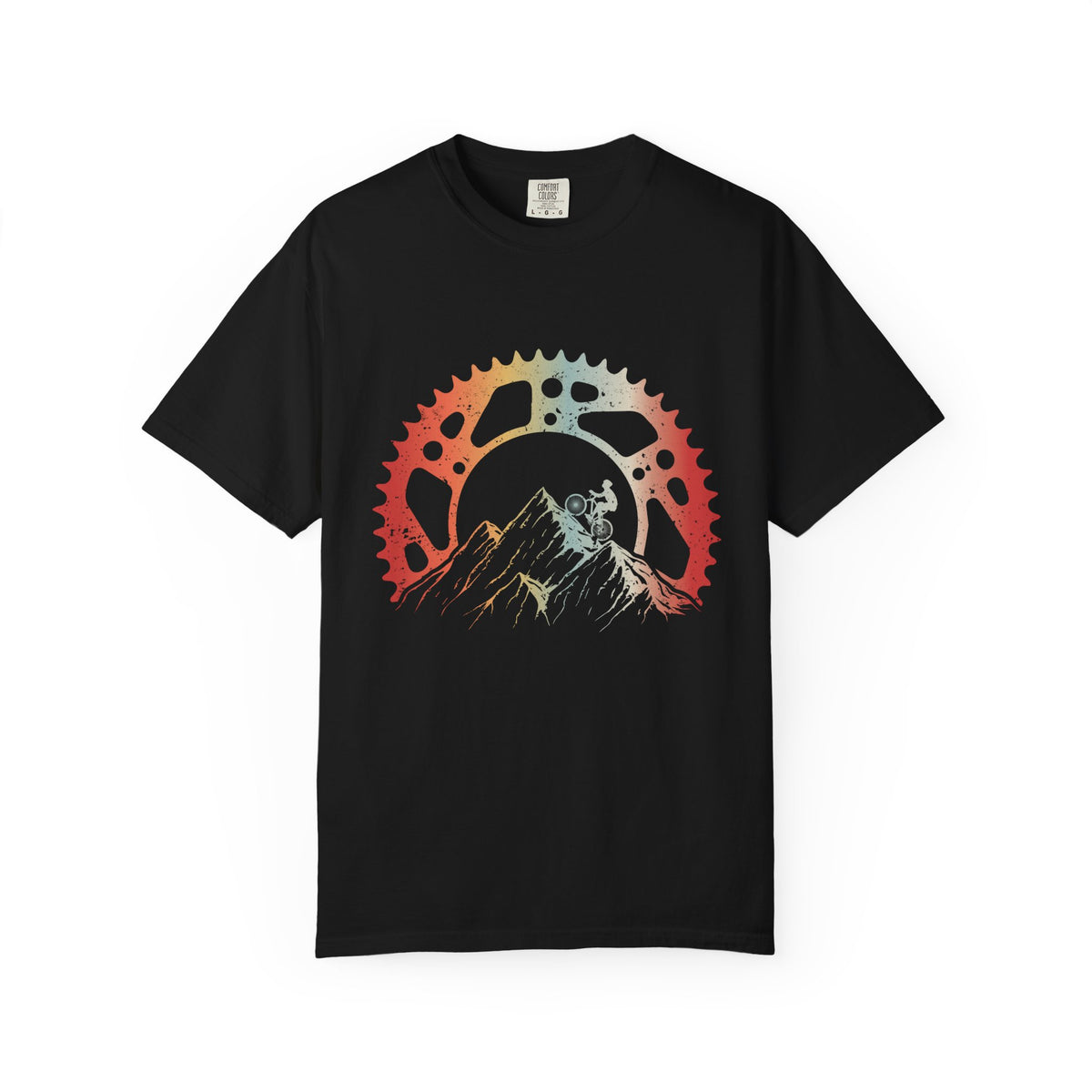 Mountain Cycling Adventure T-Shirt, Garment-Dyed Tee, Outdoor Enthusiast Gift, Hiking Shirt, Eco-Friendly Apparel, Vintage Style