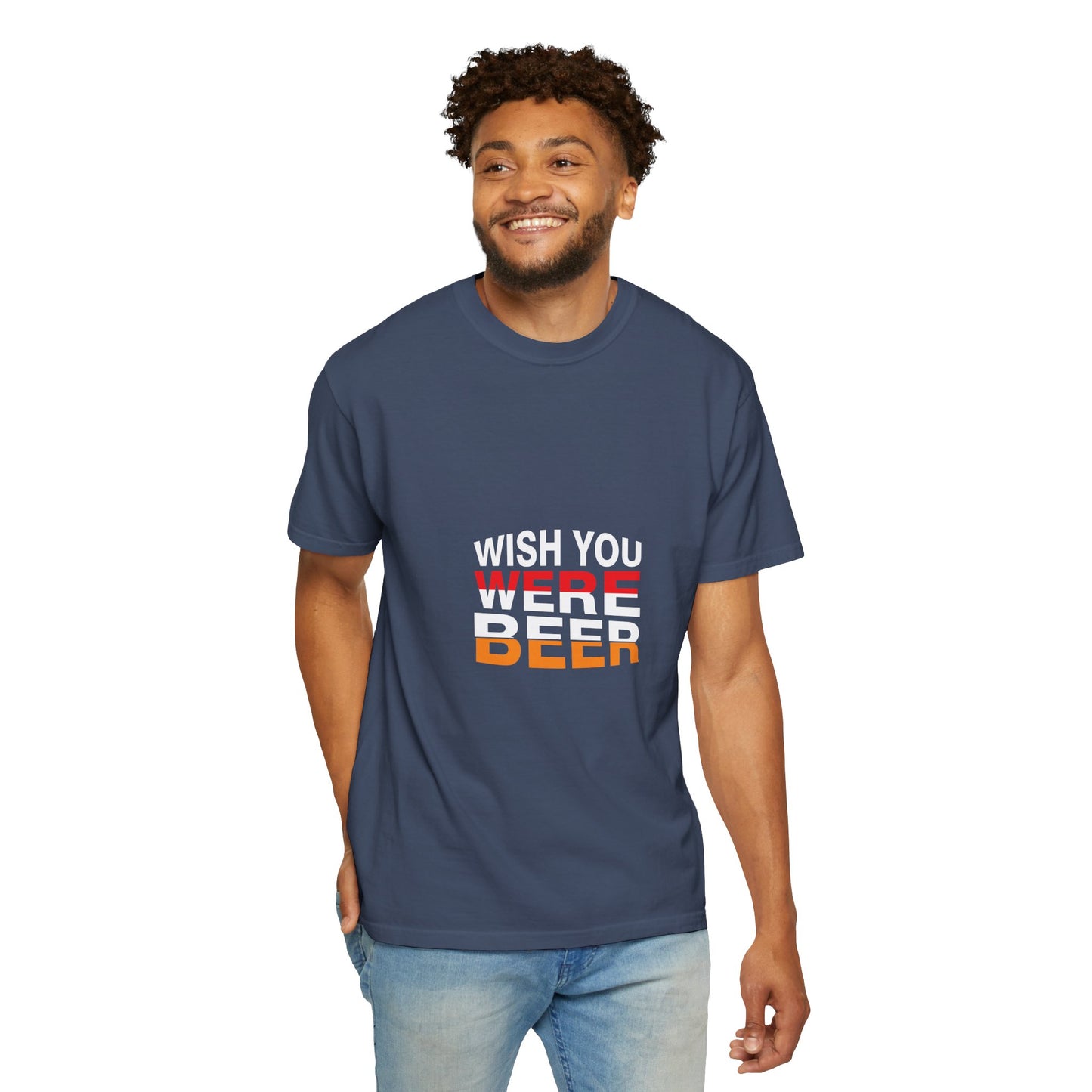 Wish You Were Beer T-Shirt – Funny Drinking Shirt, Beer Lover Graphic Tee