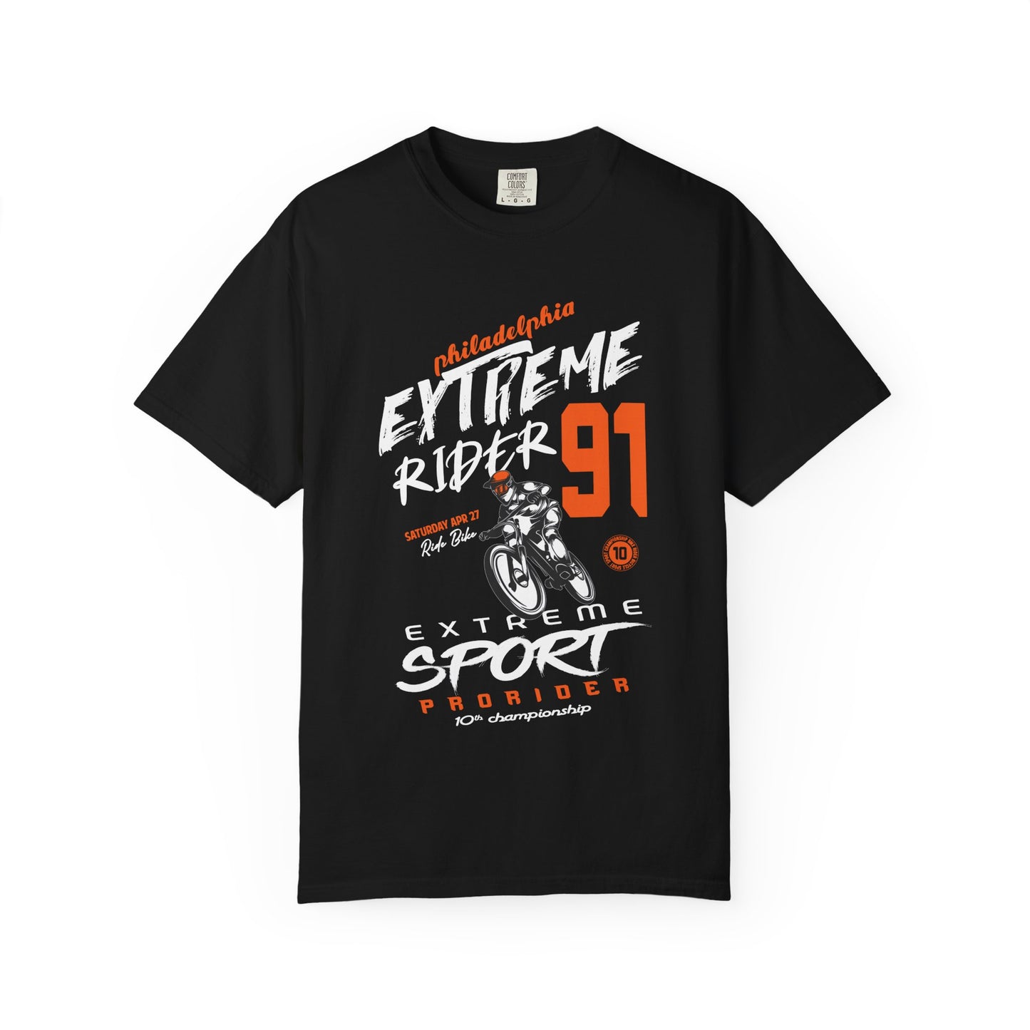 Extreme Rider Garment-Dyed T-shirt | Casual Wear, Sporty Tee, Gift for Bikers, Outdoor Adventures, Unisex Fashion