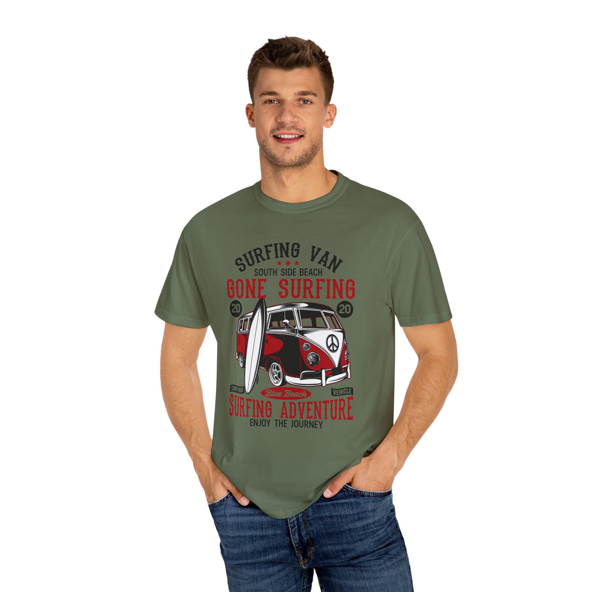Surfing Adventure T-Shirt, Retro Surf Tee, Beach Lover Gift, Summer Apparel, Casual Everyday Wear, Unisex Surfing Shirt
