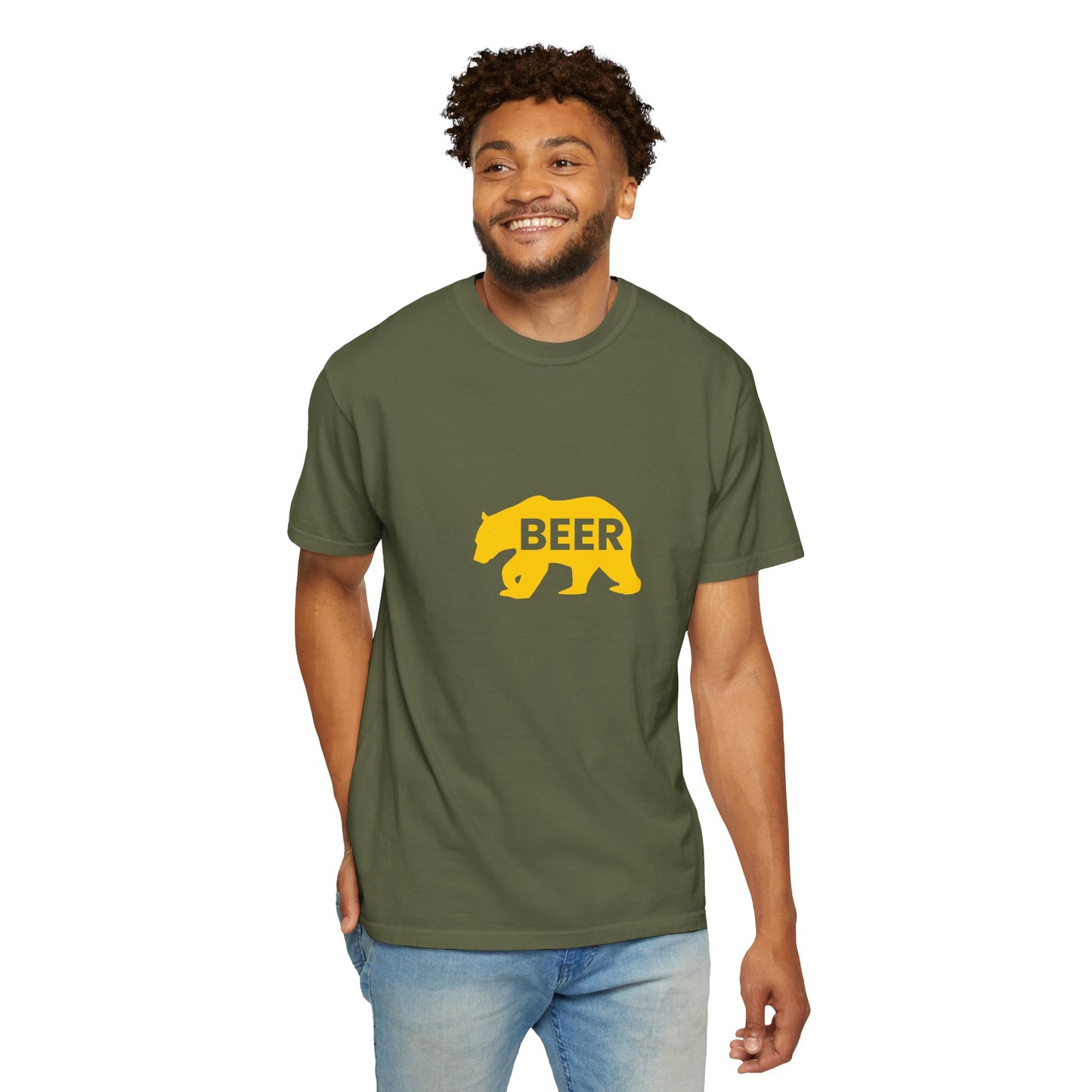 Beer Bear T-Shirt – Minimal Bold Statement