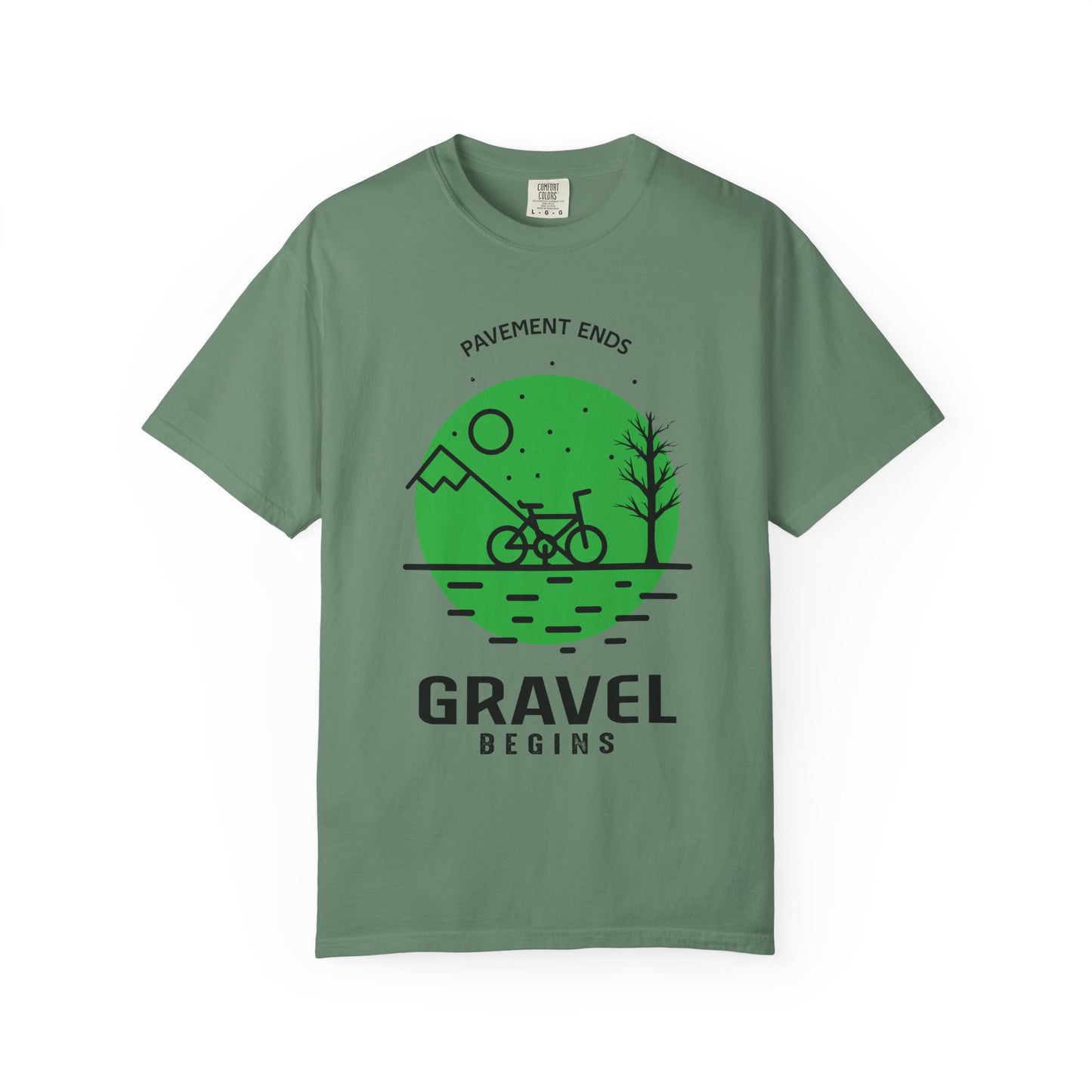 Adventurous Gravel Cycling T-shirt | Unisex Garment-Dyed Tee | Outdoor Fun | Cycling Gift | Adventure Apparel | Eco-Friendly Fashion
