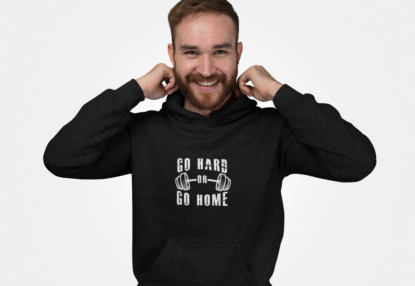 Go Hard or Go Home Hoodie – Gym Fitness Collection | SteelGritWear