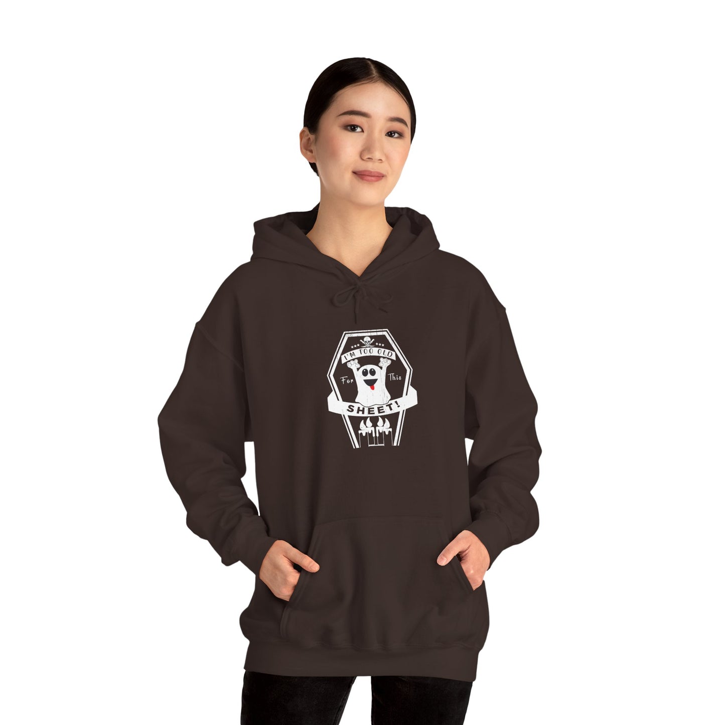 🕷️ Hoodie: Too Old for This Sheet