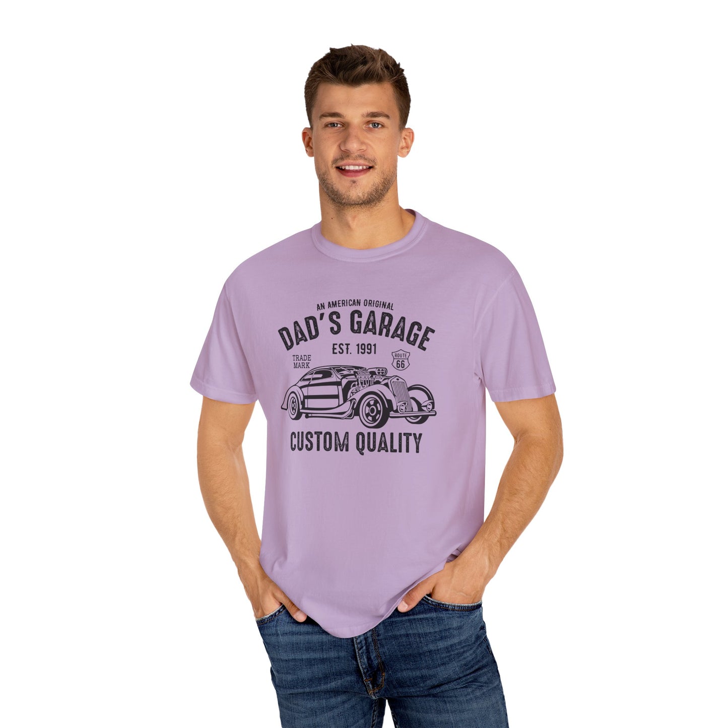 Vintage Dad's Garage T-Shirt, Gift for Car Enthusiasts, Father's Day Tee, Unisex Graphic Tee, Custom Quality Shirt, Casual Wear