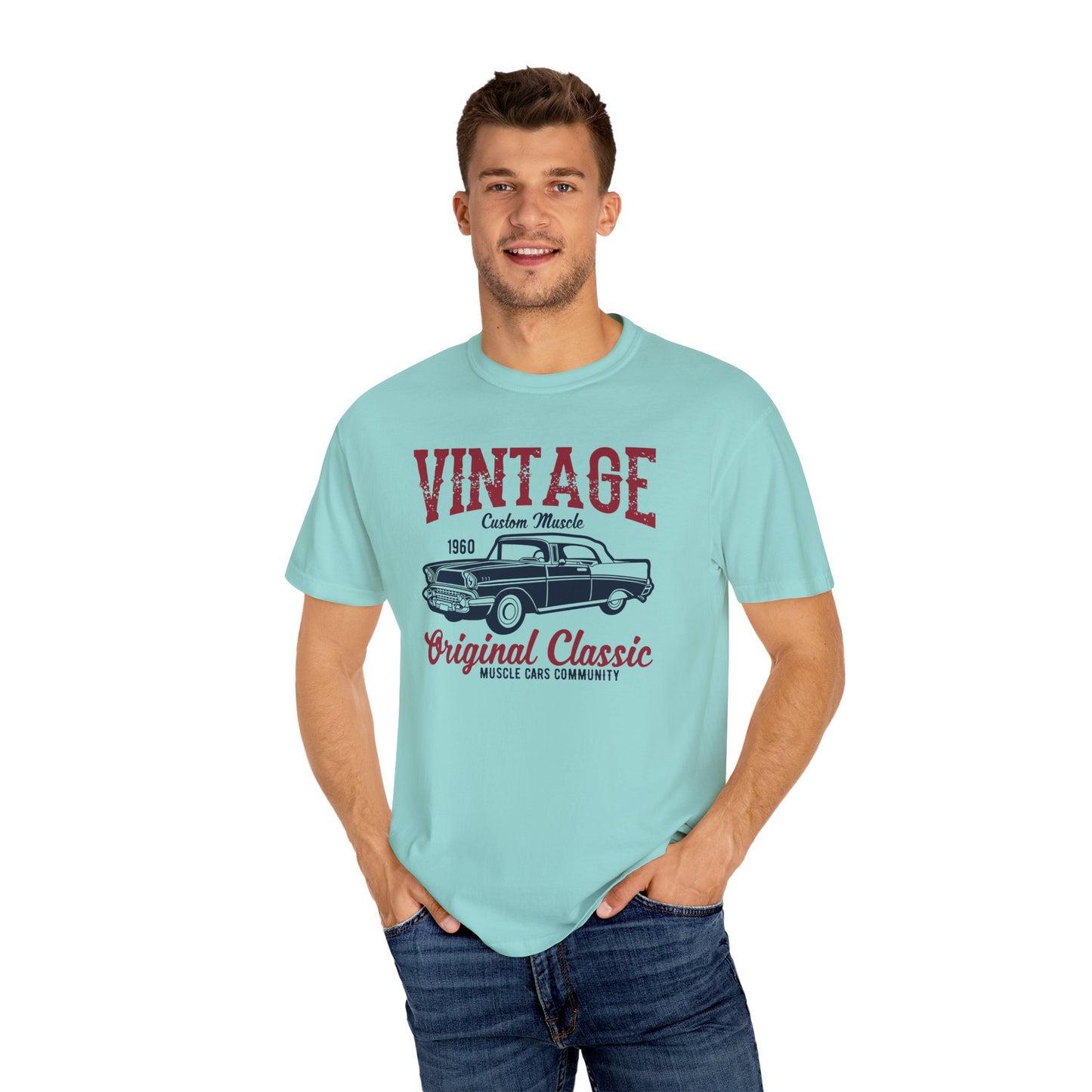 Vintage Car Graphic Tee, Unisex Retro T-Shirt, Classic Car Lover Gift, 1960s Vibe Shirt, Car Enthusiast Apparel