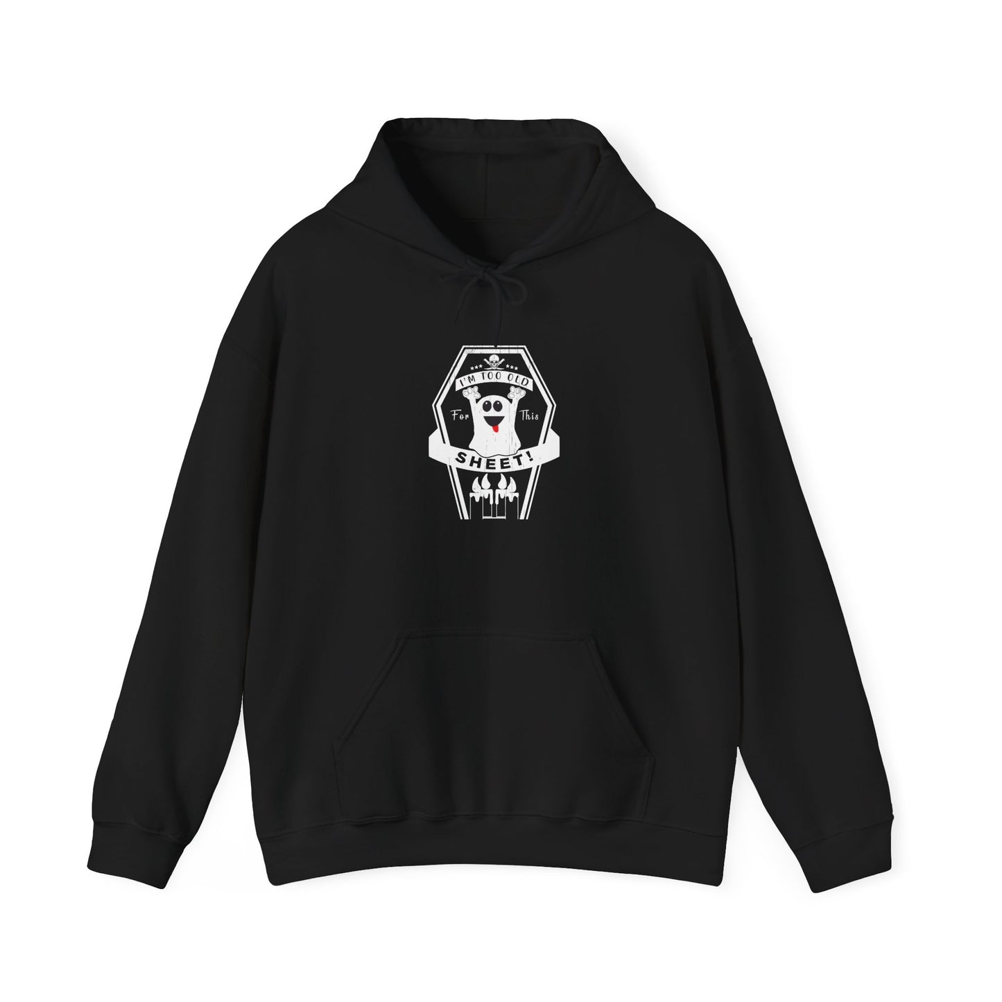 🕷️ Hoodie: Too Old for This Sheet