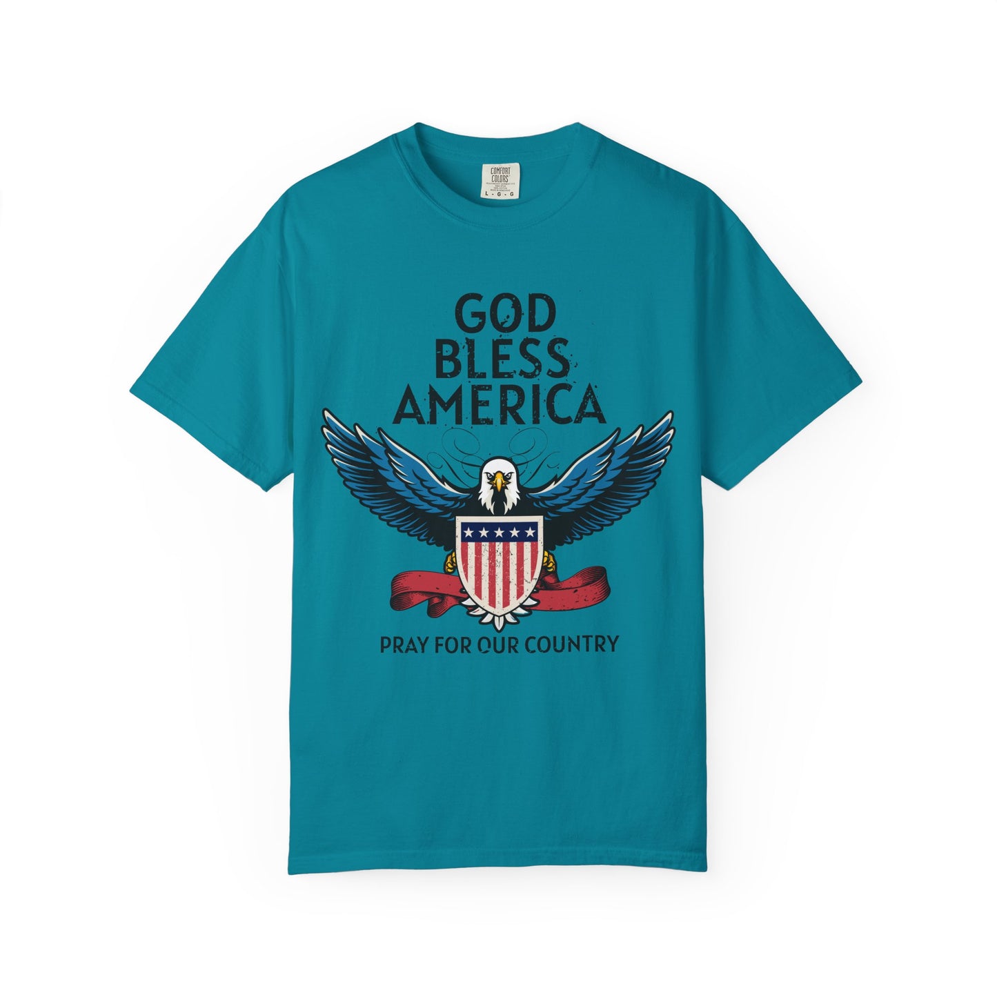 God Bless America Eagle T-Shirt, Patriotic Tee, Unisex T-Shirt, Prayer Shirt, USA Pride Apparel, Memorial Day Gift