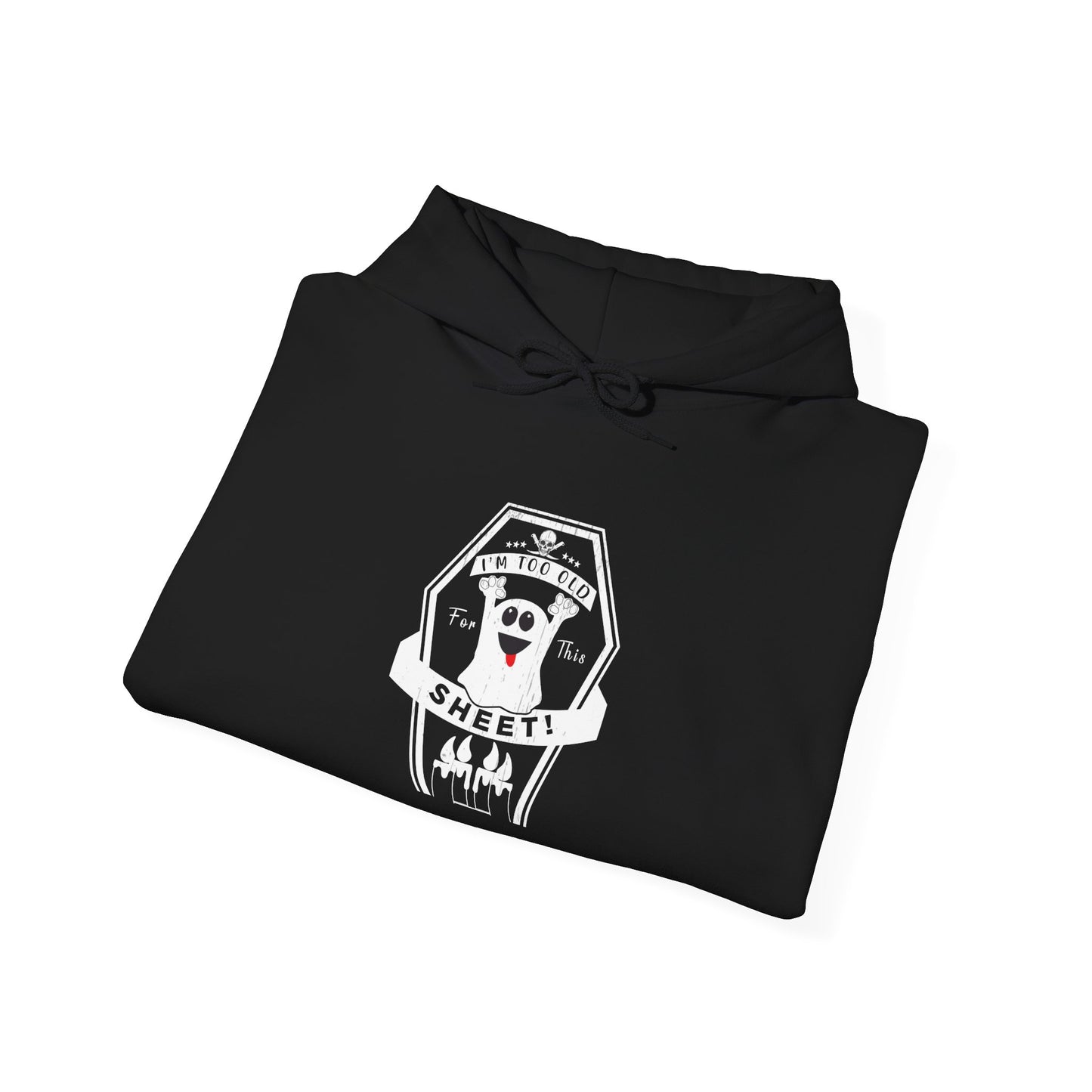 🕷️ Hoodie: Too Old for This Sheet