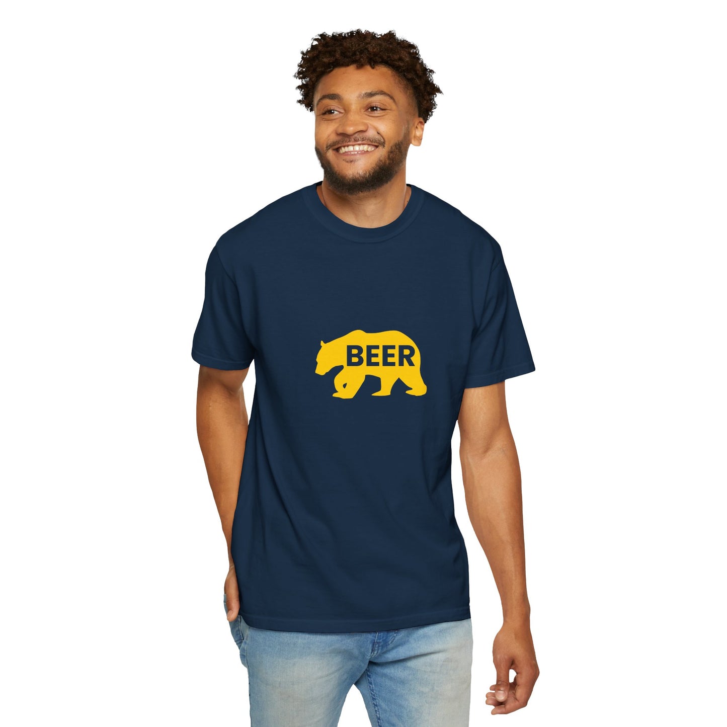 Beer Bear T-Shirt – Minimal Bold Statement