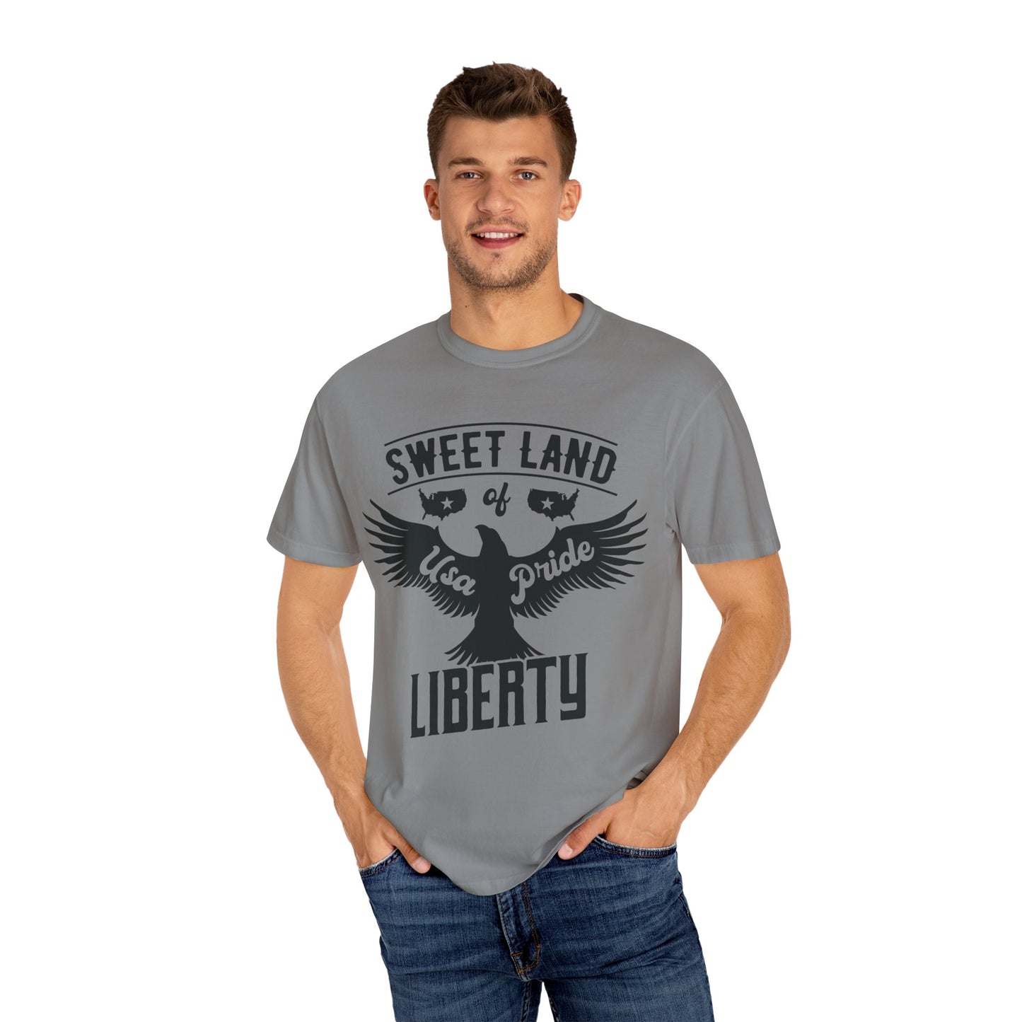 Sweet Land of Liberty Shirt – USA Pride Eagle Graphic Tee for True Patriots