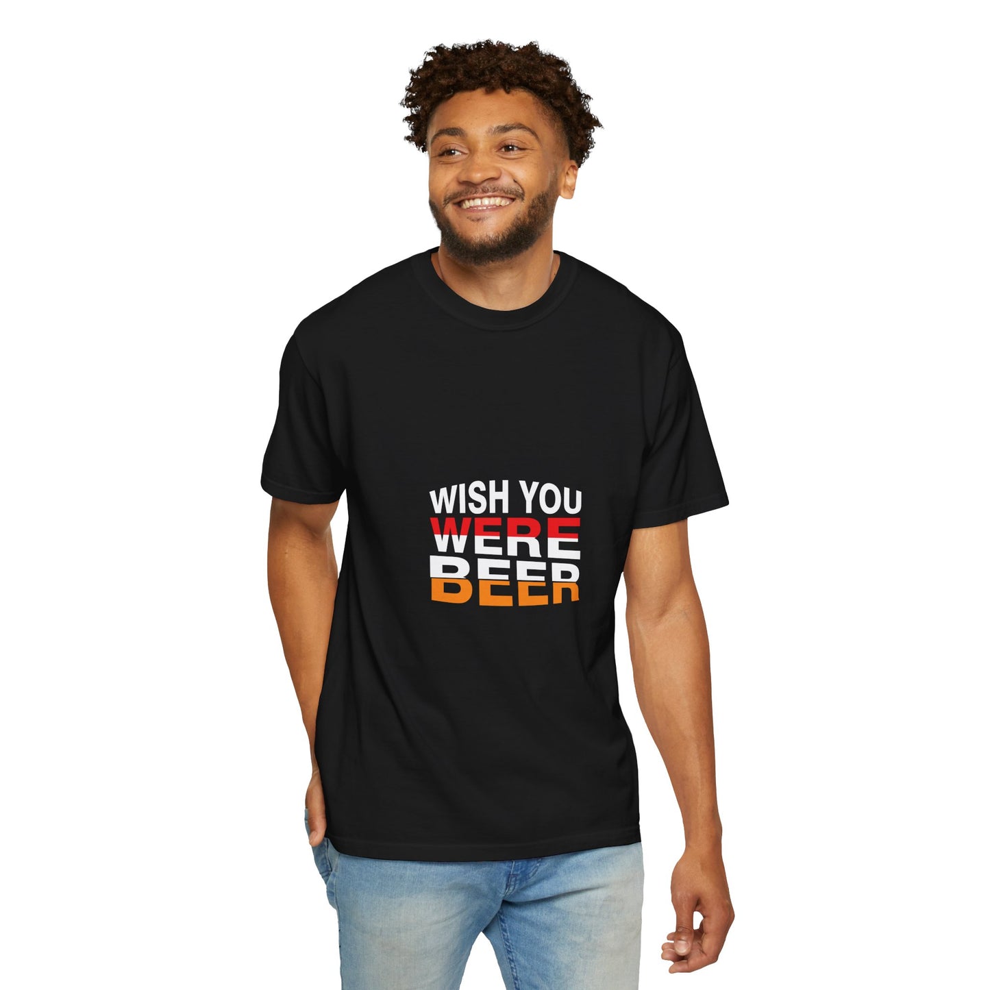 Wish You Were Beer T-Shirt – Funny Drinking Shirt, Beer Lover Graphic Tee