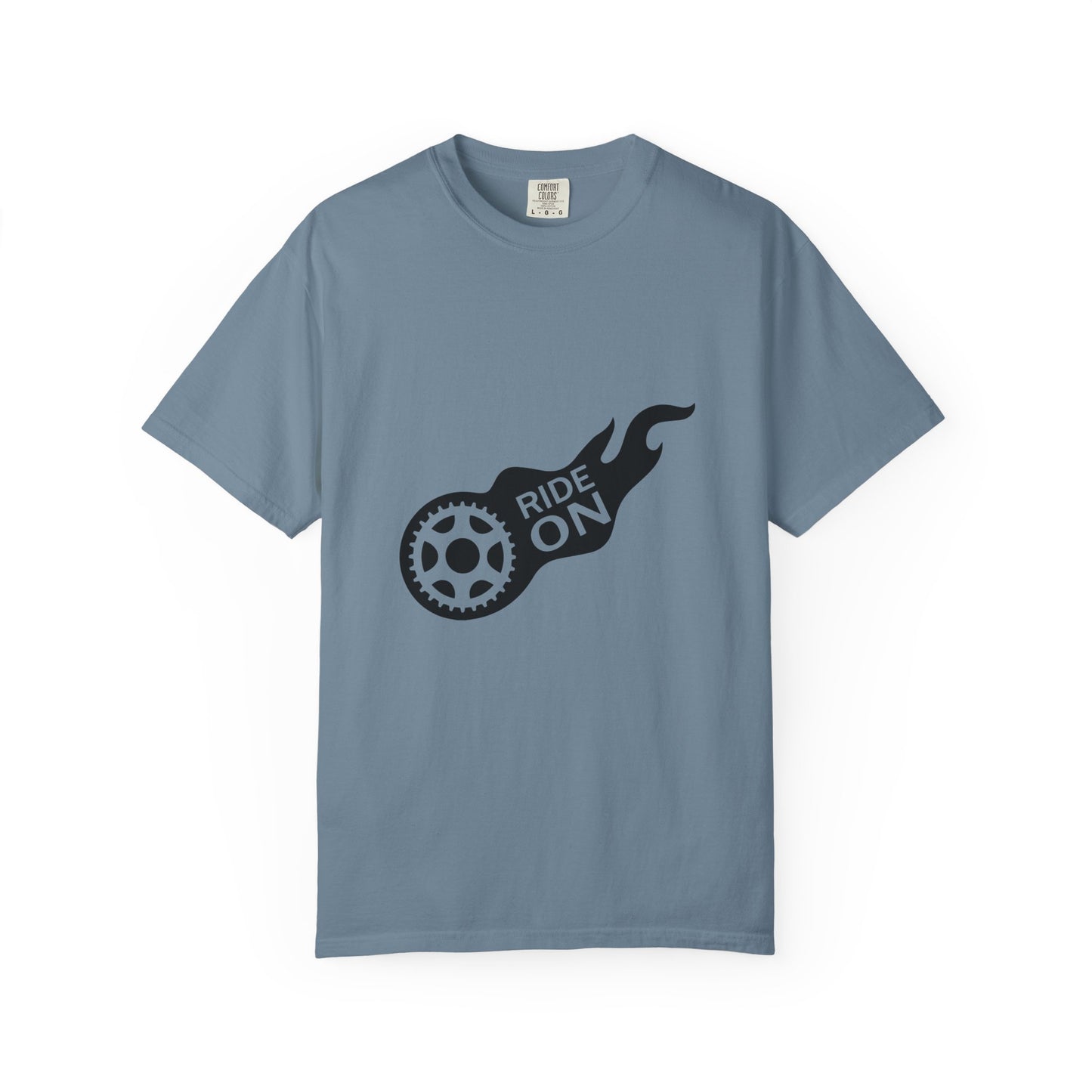 Ride On T-Shirt | Unisex Garment-Dyed Tee | Perfect for Bikers, Casual Outings, Birthdays, or Gifts | Cool Graphic Tee