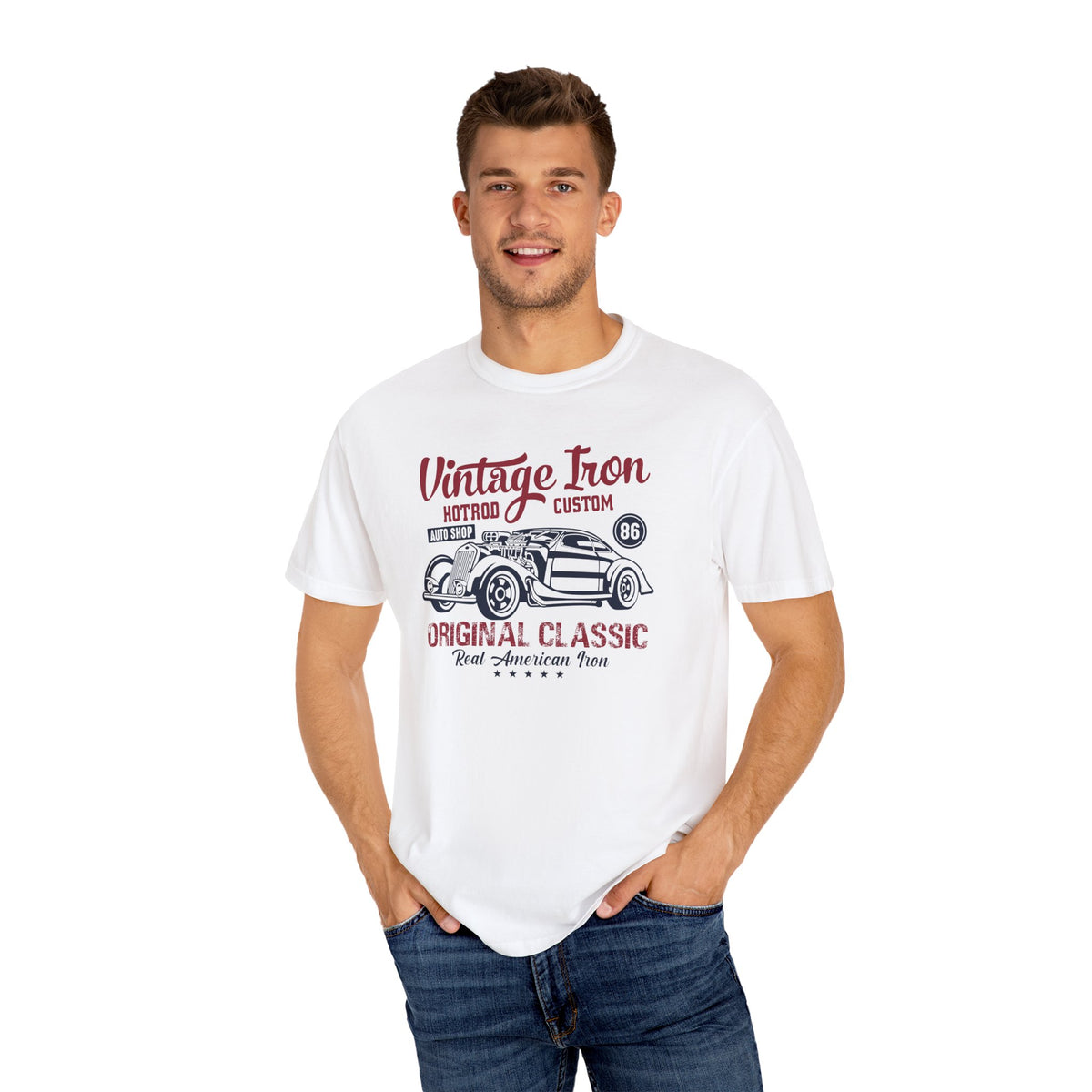 Vintage Classic Car T-Shirt, Unisex Retro Tee, Perfect Gift for Car Lovers, Birthday, Casual Wear, Summer Fashion