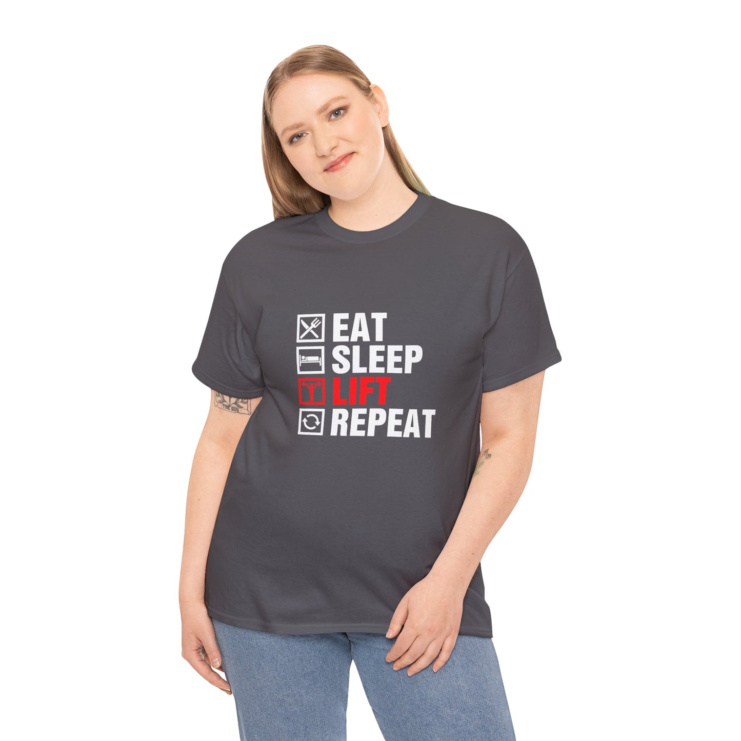 Eat Sleep Lift Repeat Tee