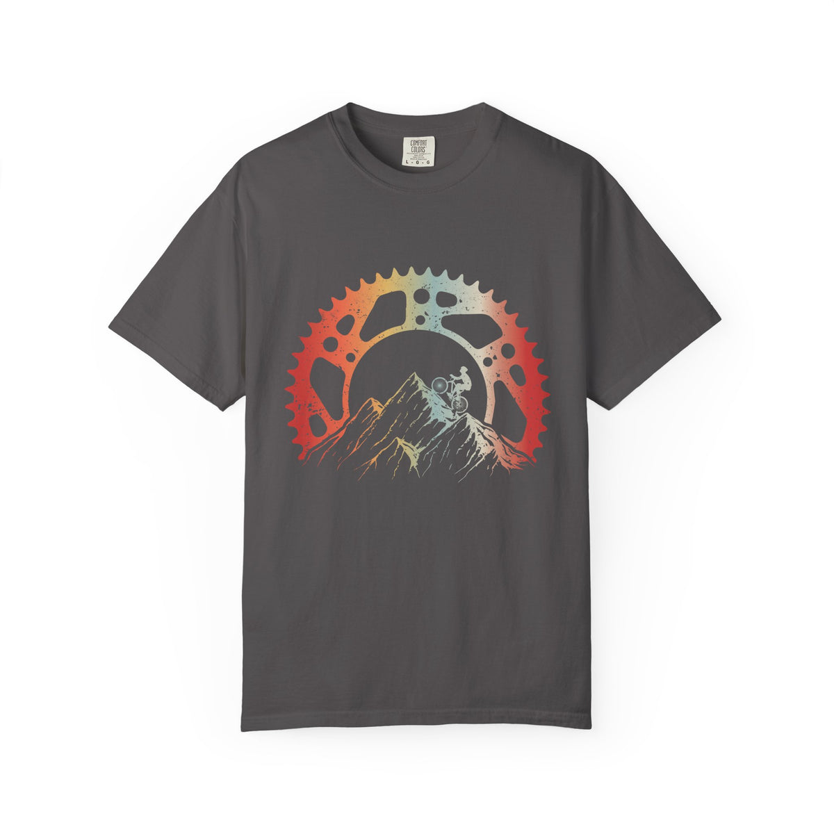 Mountain Cycling Adventure T-Shirt, Garment-Dyed Tee, Outdoor Enthusiast Gift, Hiking Shirt, Eco-Friendly Apparel, Vintage Style