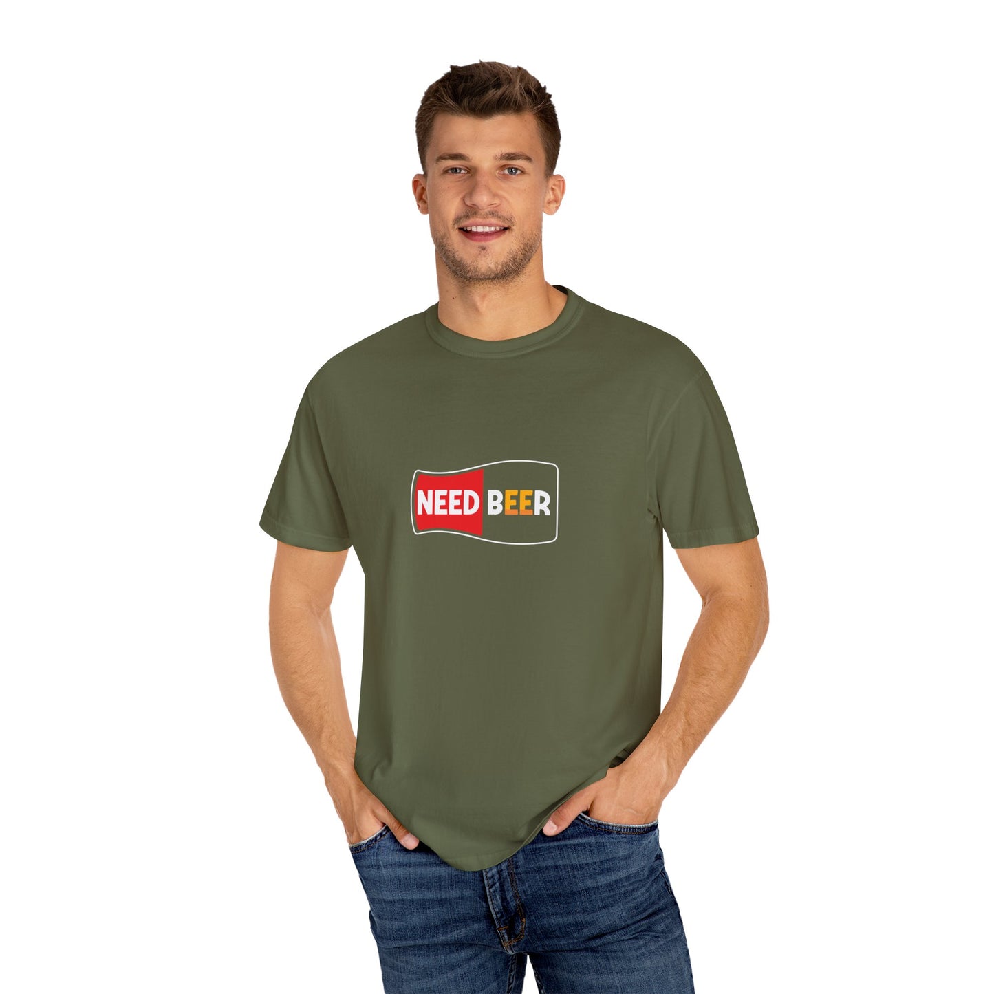 NEED BEER Graphic Tee β Bold & Thirsty Statement Shirt