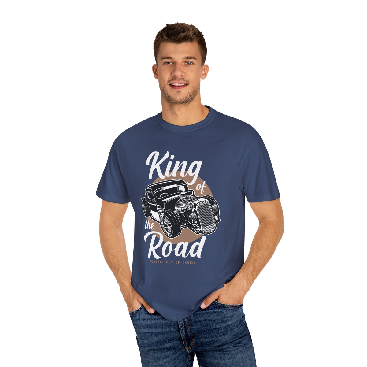 Vintage Car Graphic T-Shirt, King of the Road Tee, Unisex Shirt, Perfect for Car Lovers, Gift for Him, Automotive Apparel, Retro Style Tee