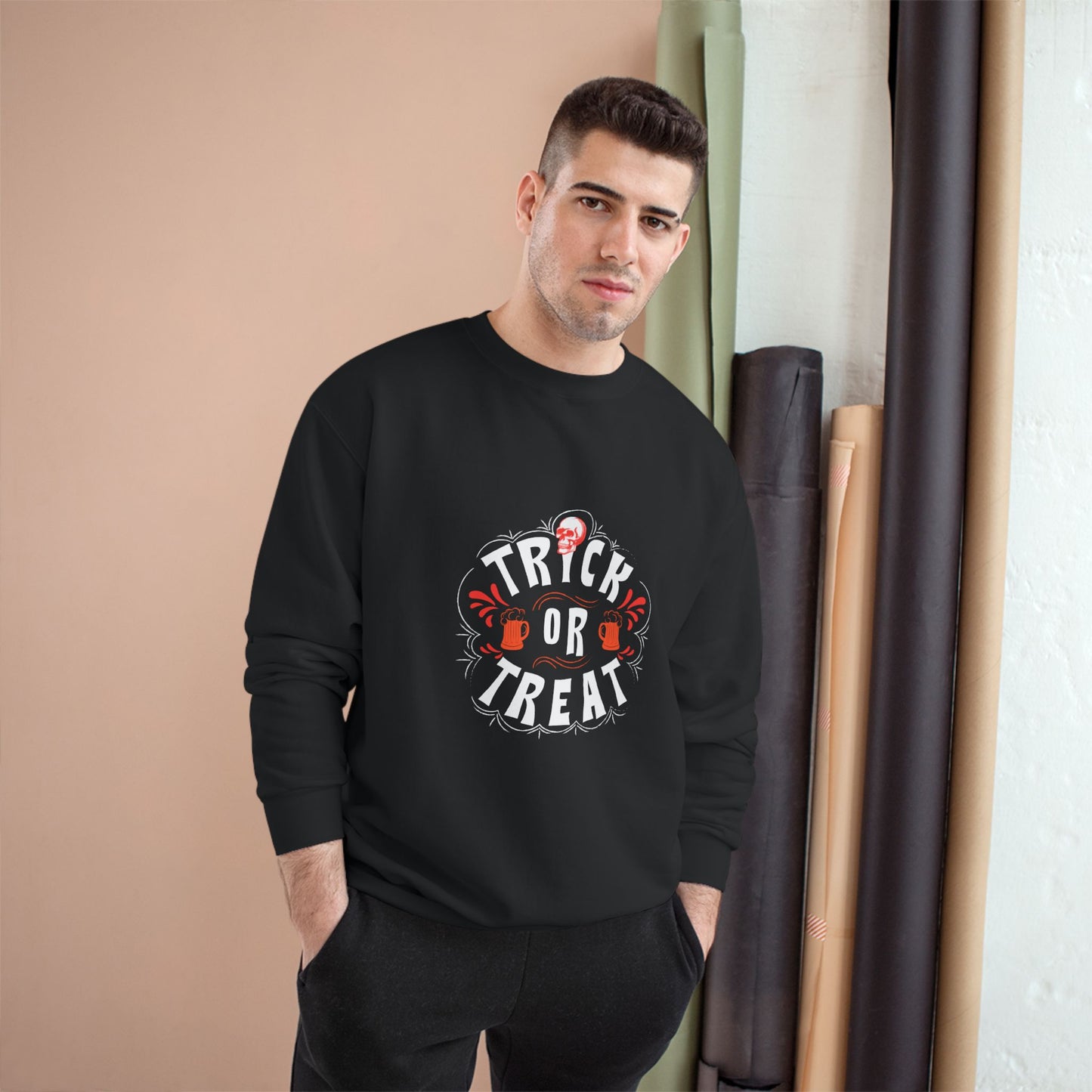 π» Long Sleeve: Trick or Treat Skull & Pints- By Champions