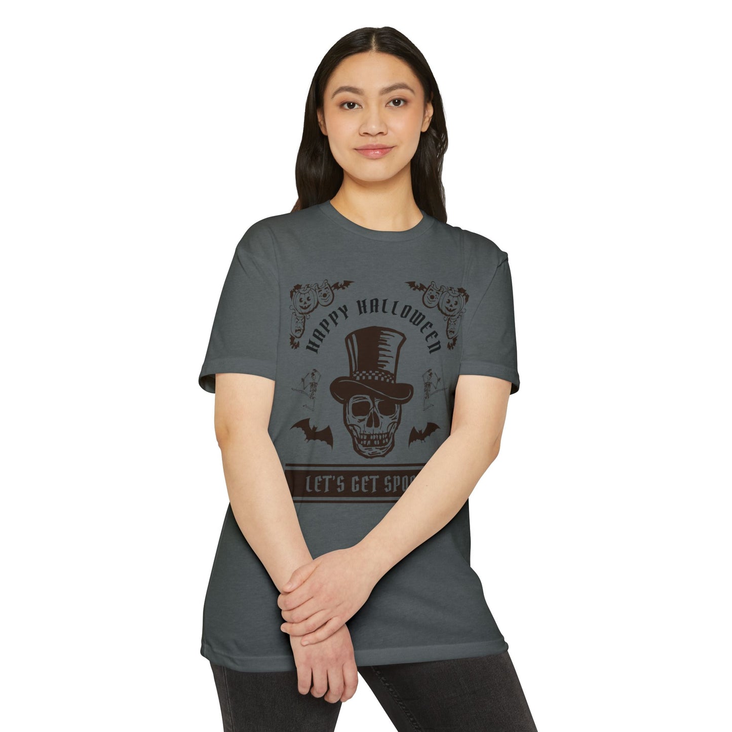 π©ππ¦ππΊπ»π·οΈβ¨ Letβs Get Spooky β Classy Halloween Skull in Top Hat Tee