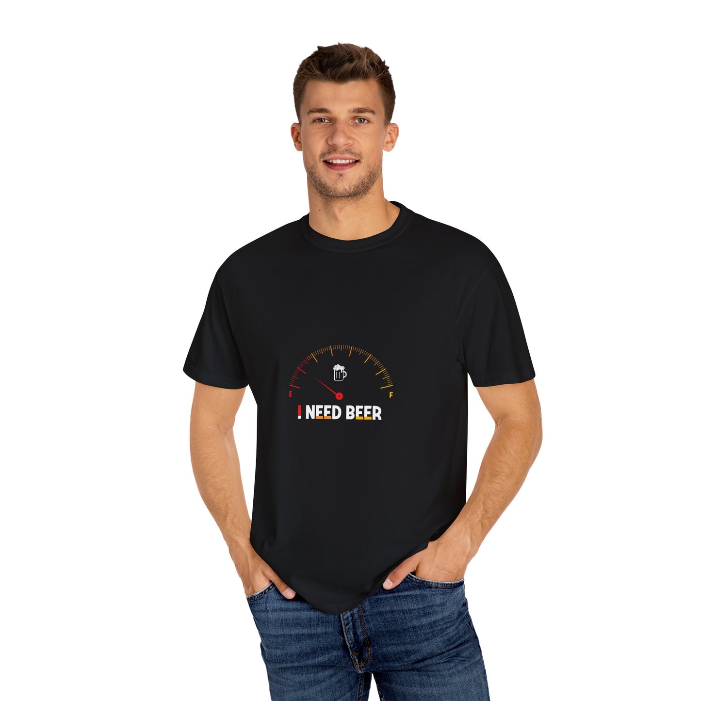 Beer Gauge T-Shirt – I Need Beer Fuel