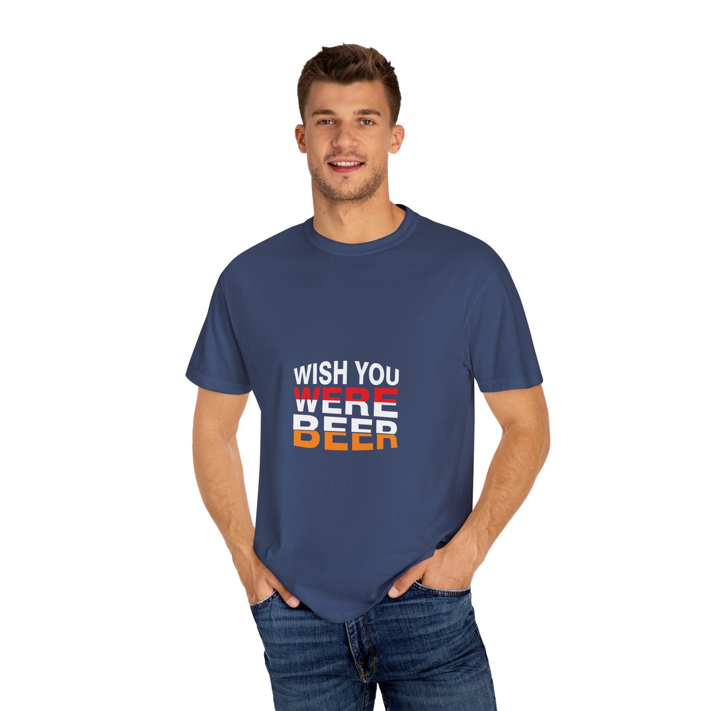 Wish You Were Beer T-Shirt – Funny Drinking Shirt, Beer Lover Graphic Tee