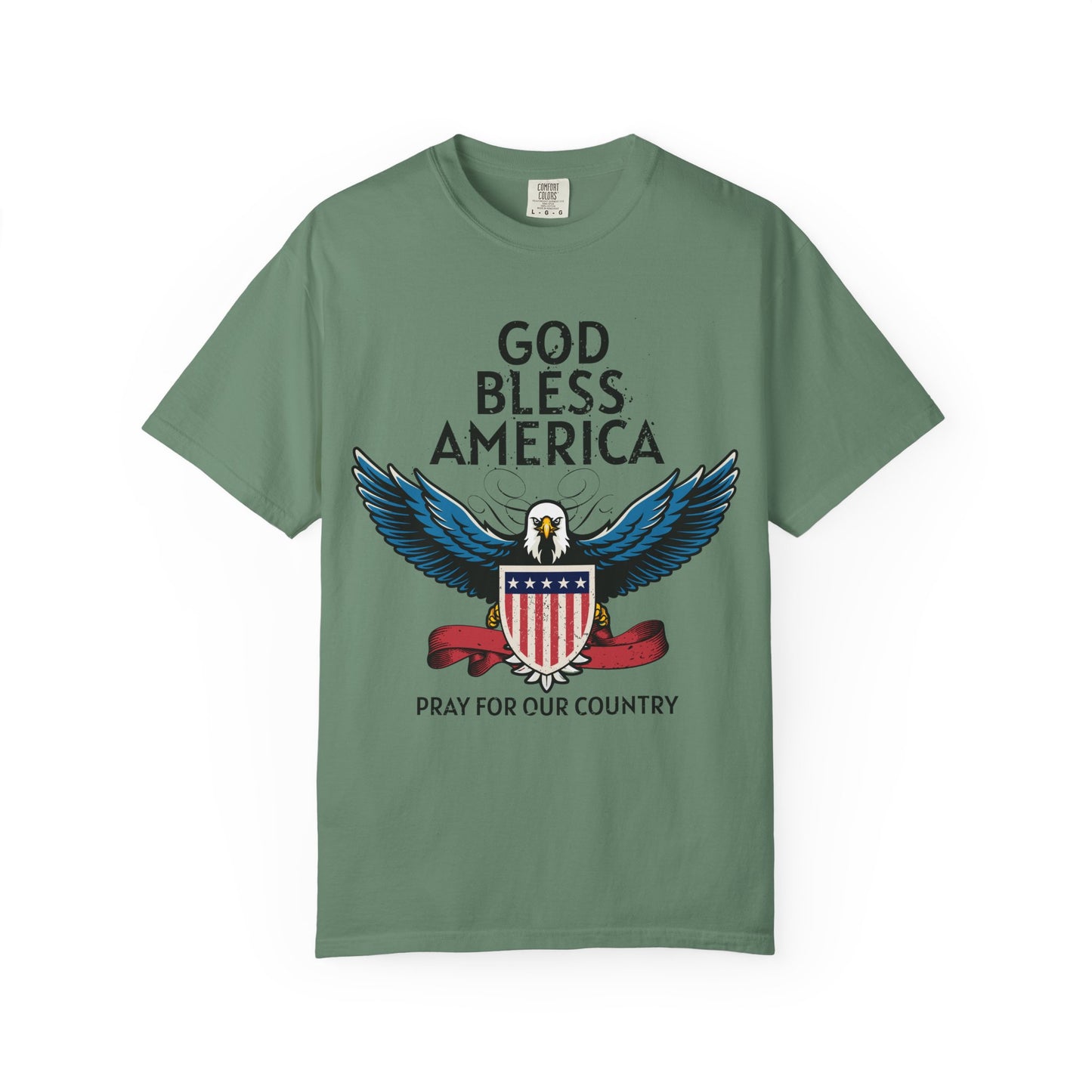 God Bless America Eagle T-Shirt, Patriotic Tee, Unisex T-Shirt, Prayer Shirt, USA Pride Apparel, Memorial Day Gift