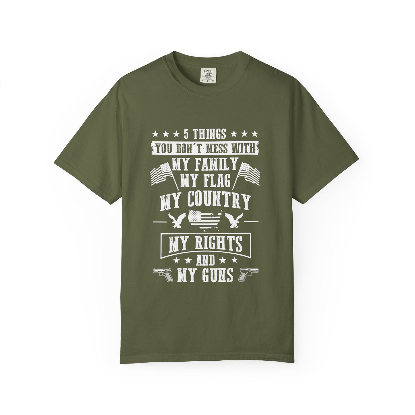 Patriotic Unisex T-Shirt, Family Rights Shirt, Gun Rights Tee, Independence Day Gift, 4th of July Apparel, American Flag Shirt