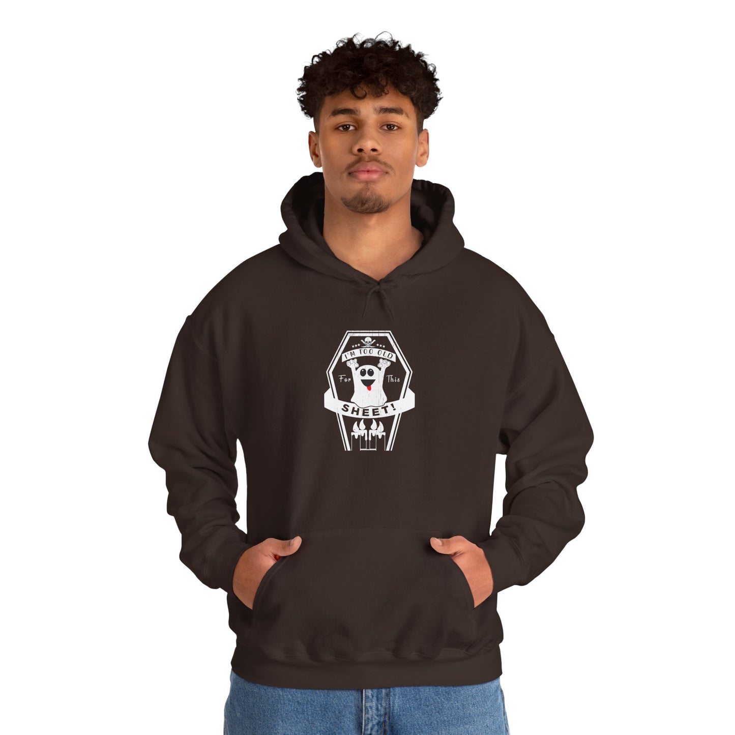 🕷️ Hoodie: Too Old for This Sheet