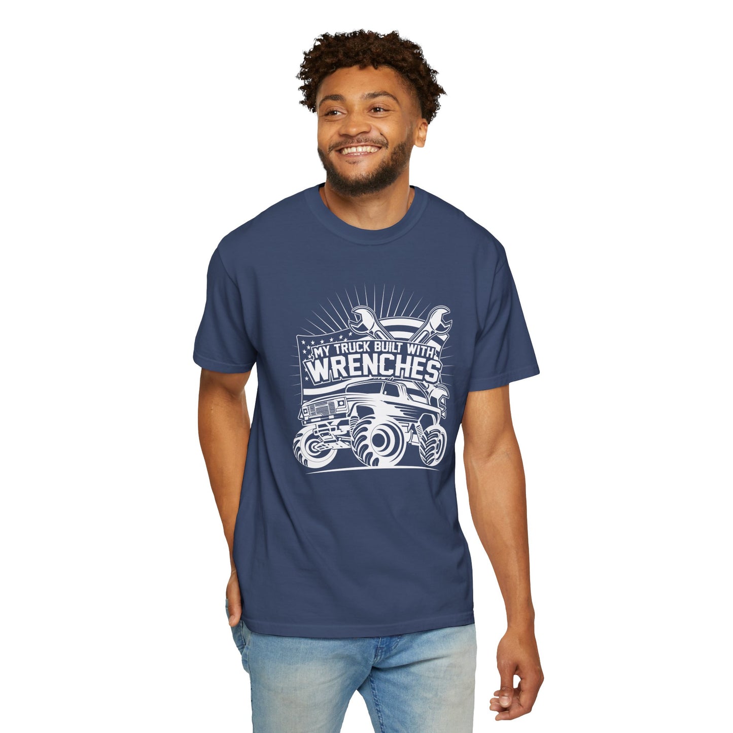 Custom Wrench Graphic T-Shirt, Truck Enthusiast Tee, Gift for Mechanics, Birthday Present, Casual Wear, Unisex Style