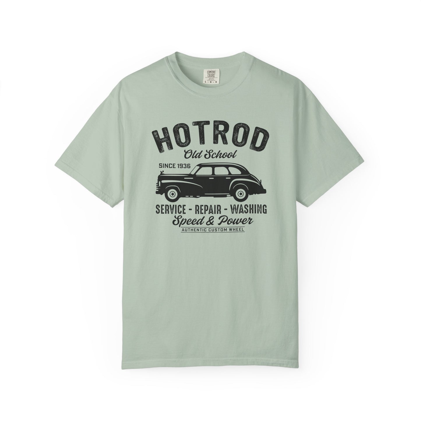 Vintage Hot Rod T-Shirt, Unisex Garment-Dyed Tee, Car Enthusiast Apparel, Retro Vehicle Shirt, Classic Car Lover Gift