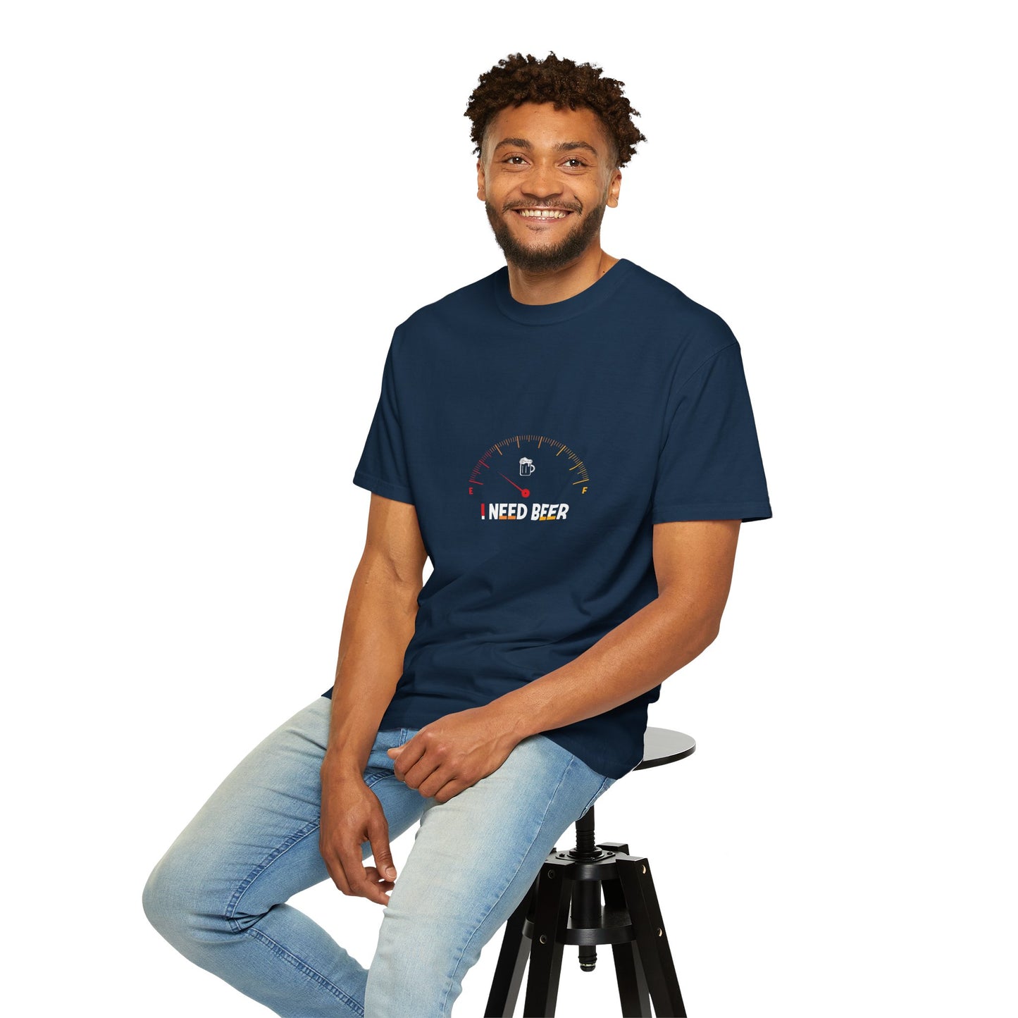 Beer Gauge T-Shirt – I Need Beer Fuel