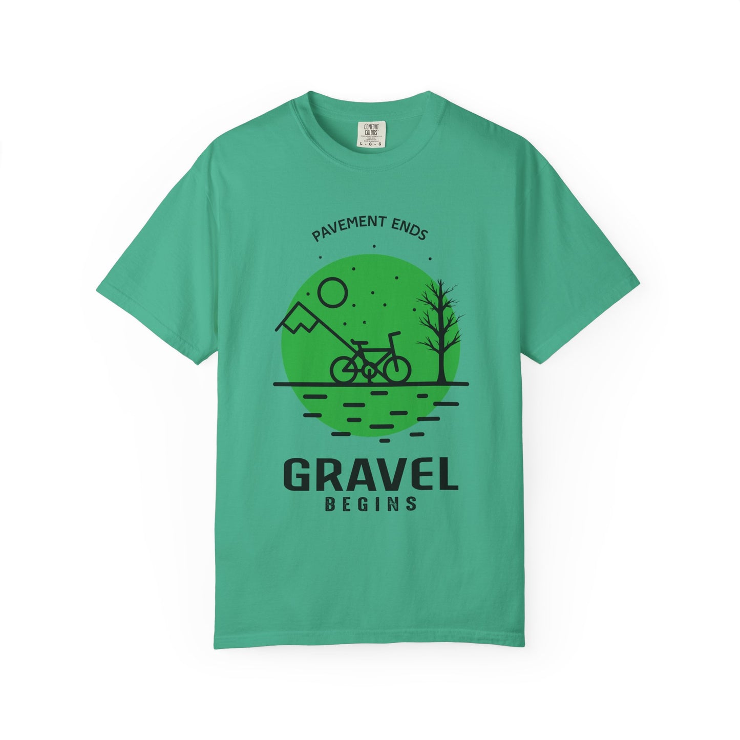 Adventurous Gravel Cycling T-shirt | Unisex Garment-Dyed Tee | Outdoor Fun | Cycling Gift | Adventure Apparel | Eco-Friendly Fashion