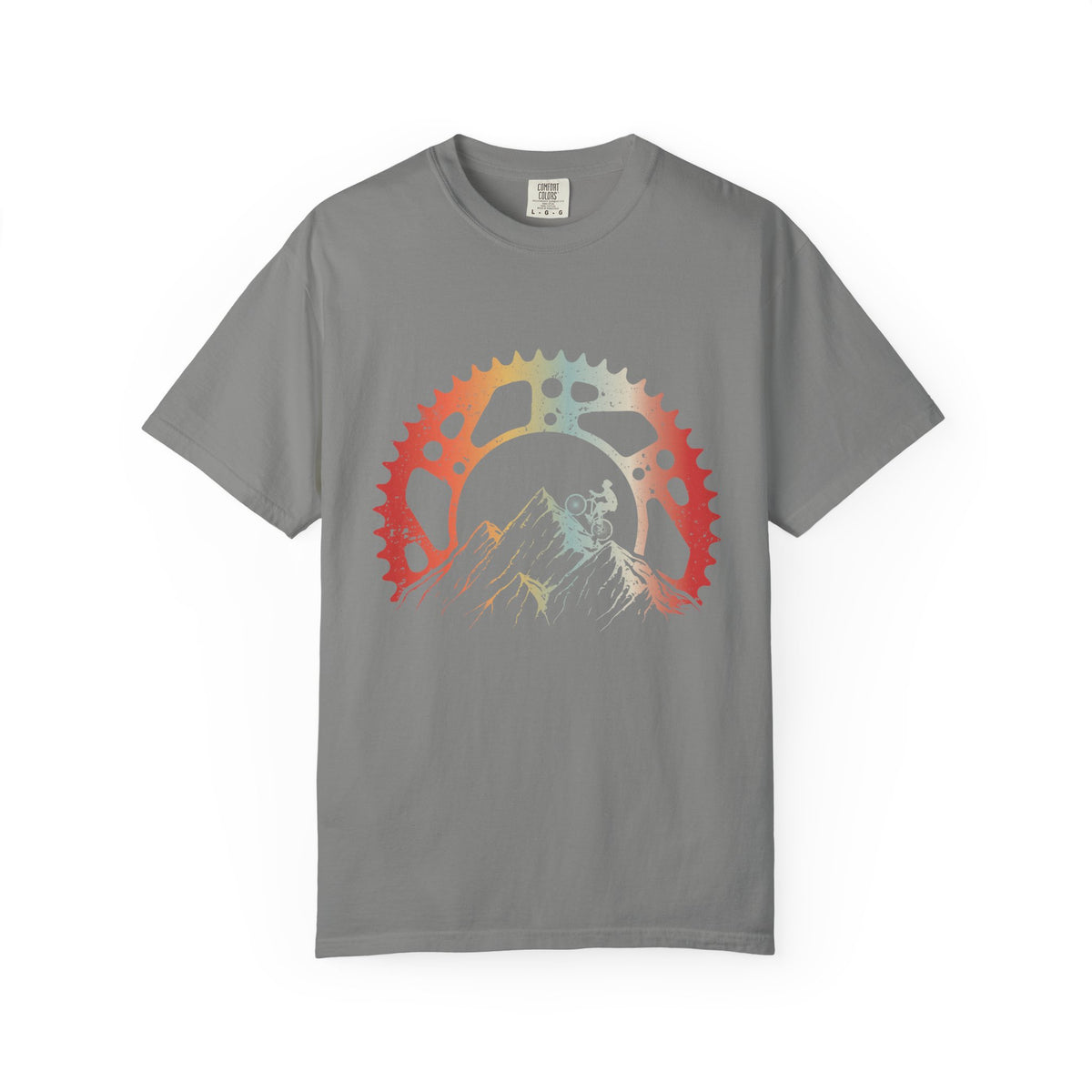 Mountain Cycling Adventure T-Shirt, Garment-Dyed Tee, Outdoor Enthusiast Gift, Hiking Shirt, Eco-Friendly Apparel, Vintage Style
